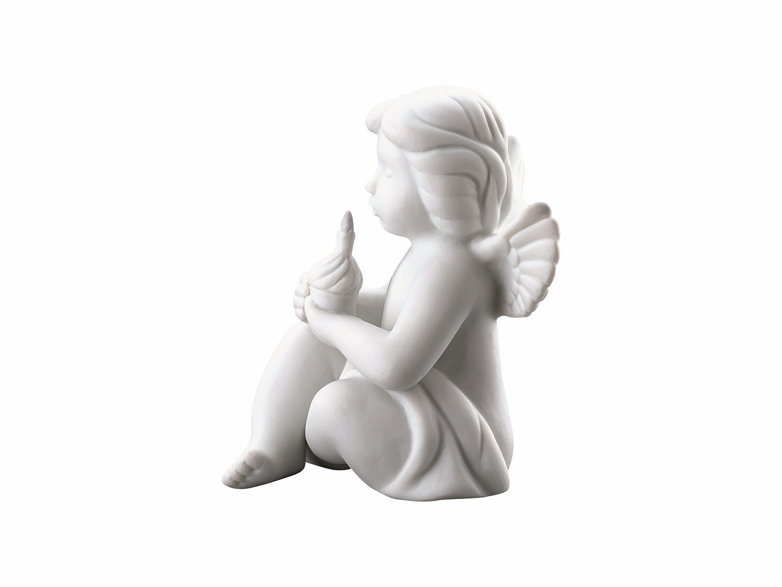 Rosenthal Engel klein weiss matt m. Geburtstagskuchen 6cm - Produktbild 2