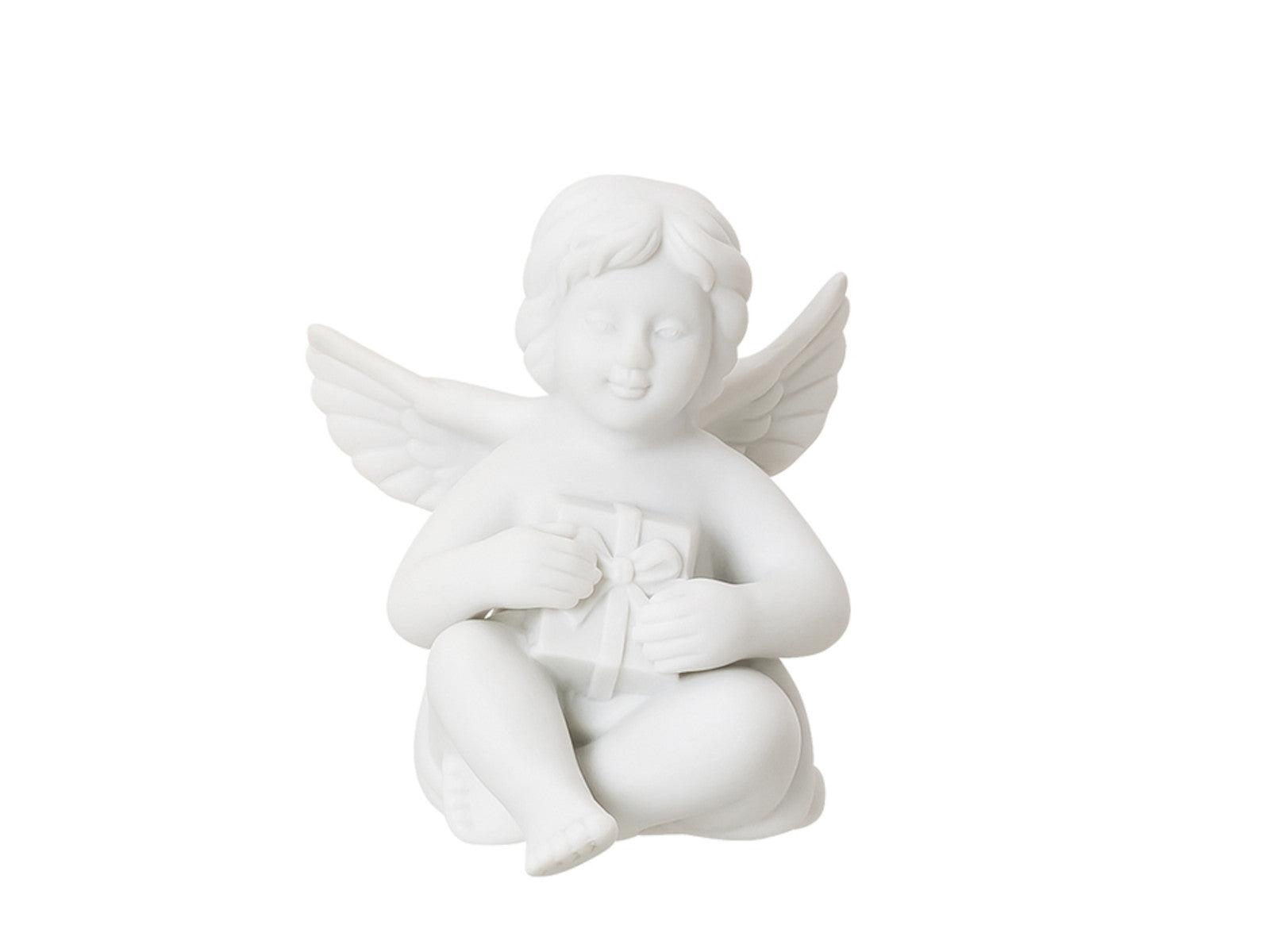 Rosenthal Engel klein Weiss matt Engel mit Geschenk