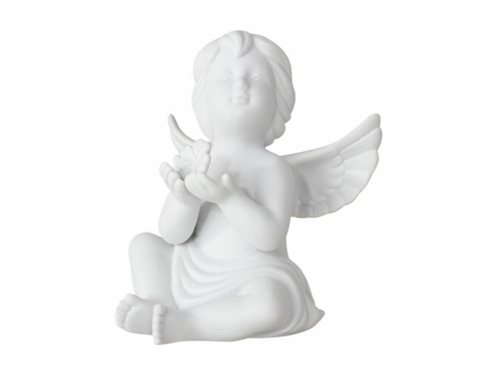 Rosenthal Engel klein Weiss matt Engel mit Glücksklee 6,5cm - Produktbild 4