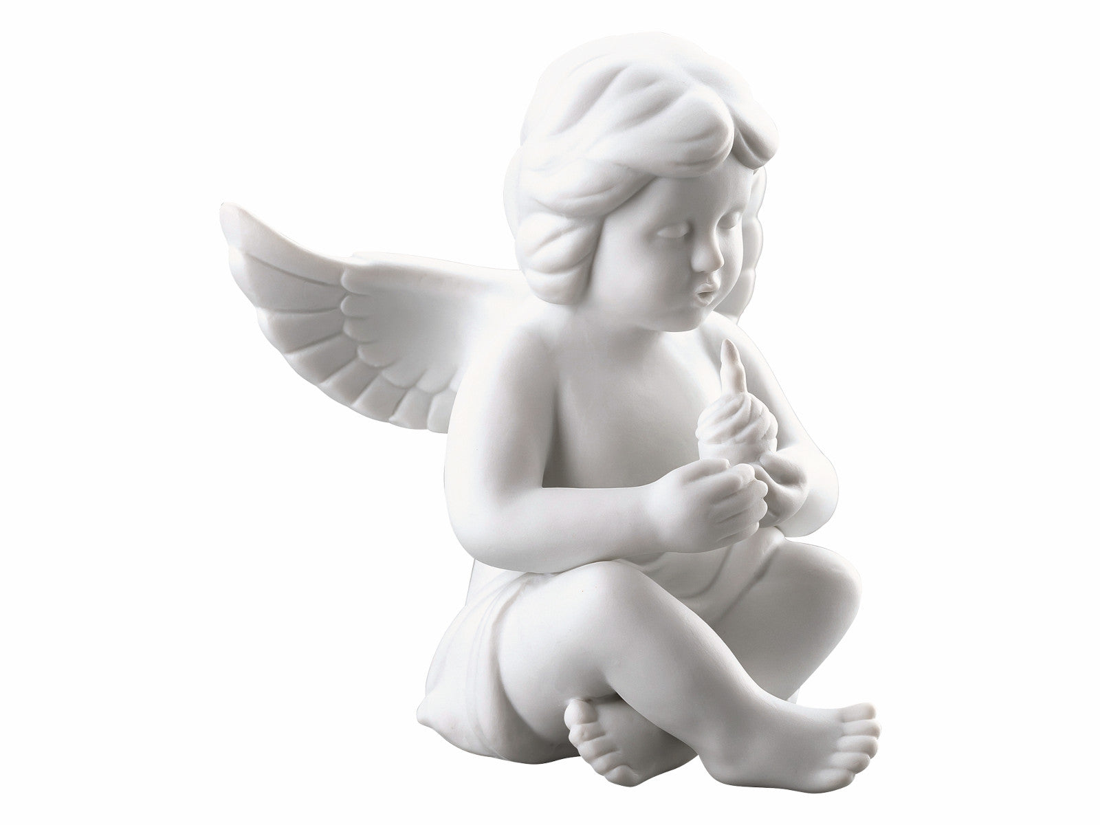 Rosenthal Engel mittel weiss matt m. Geburtstagskuchen 10cm - Produktbild 4