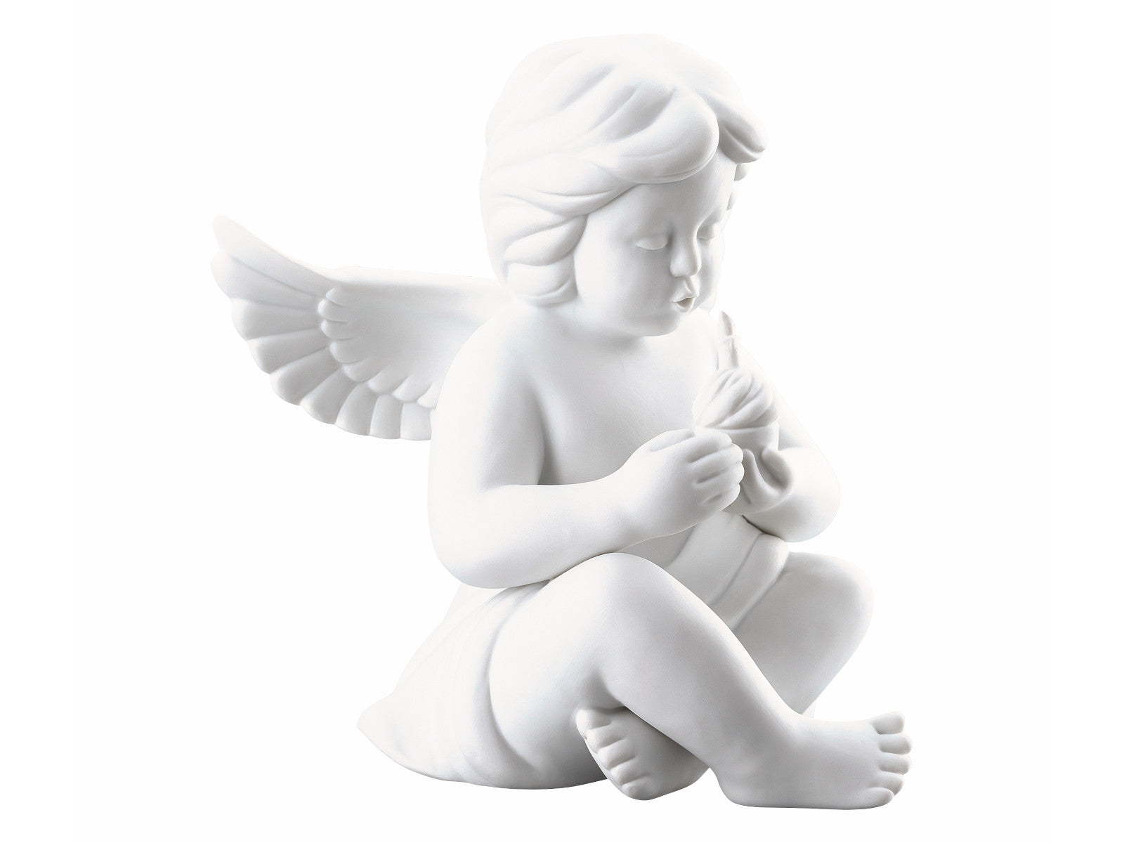 Rosenthal Engel gross weiss matt m. Geburtstagskuchen 14cm - Produktbild 3