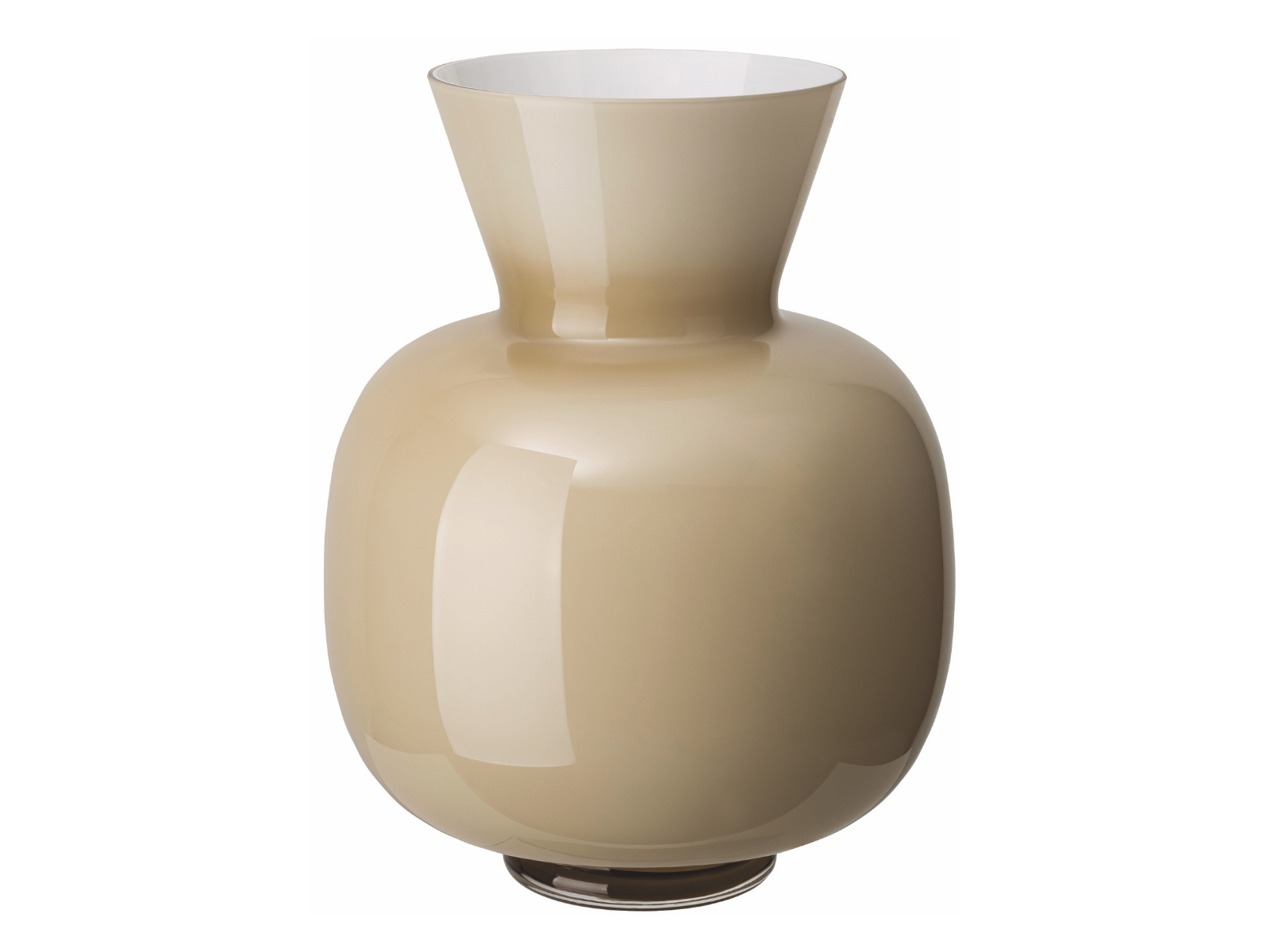 Rosenthal Anna Beige Glass Vase 34cm