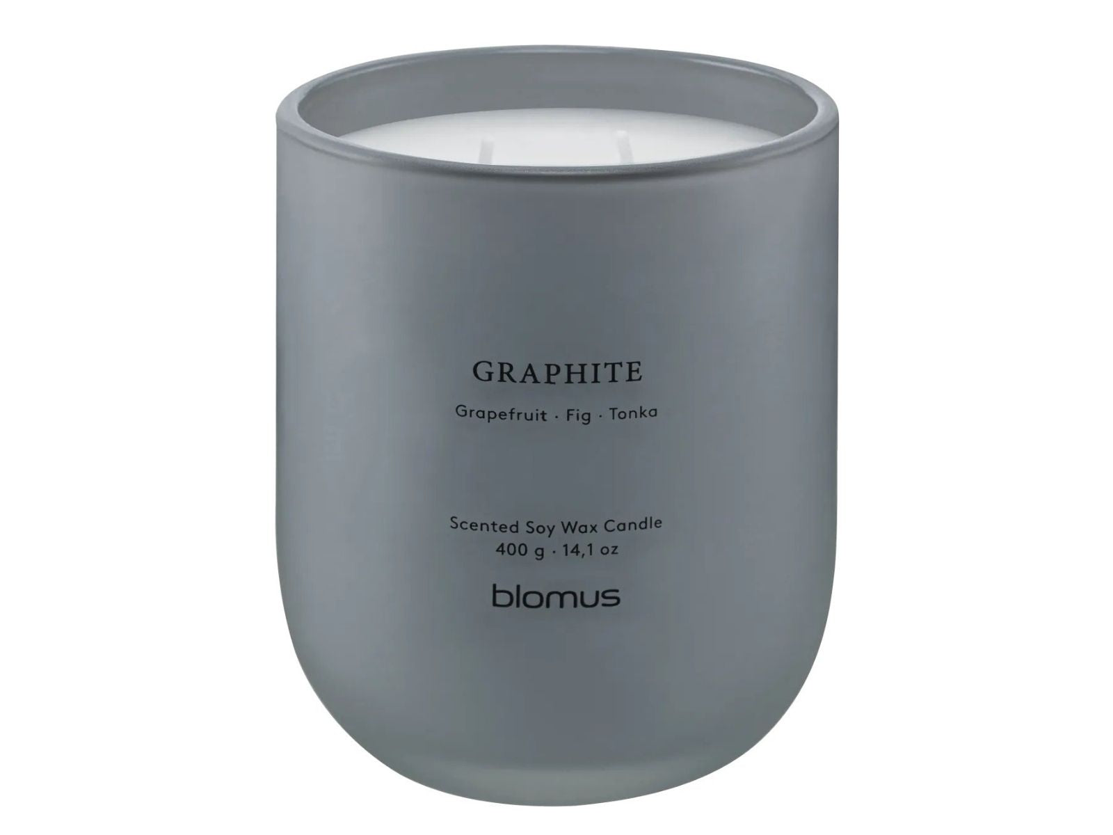 Blomus TUOKSU Duftkerze L Graphite sharkskin 11cm