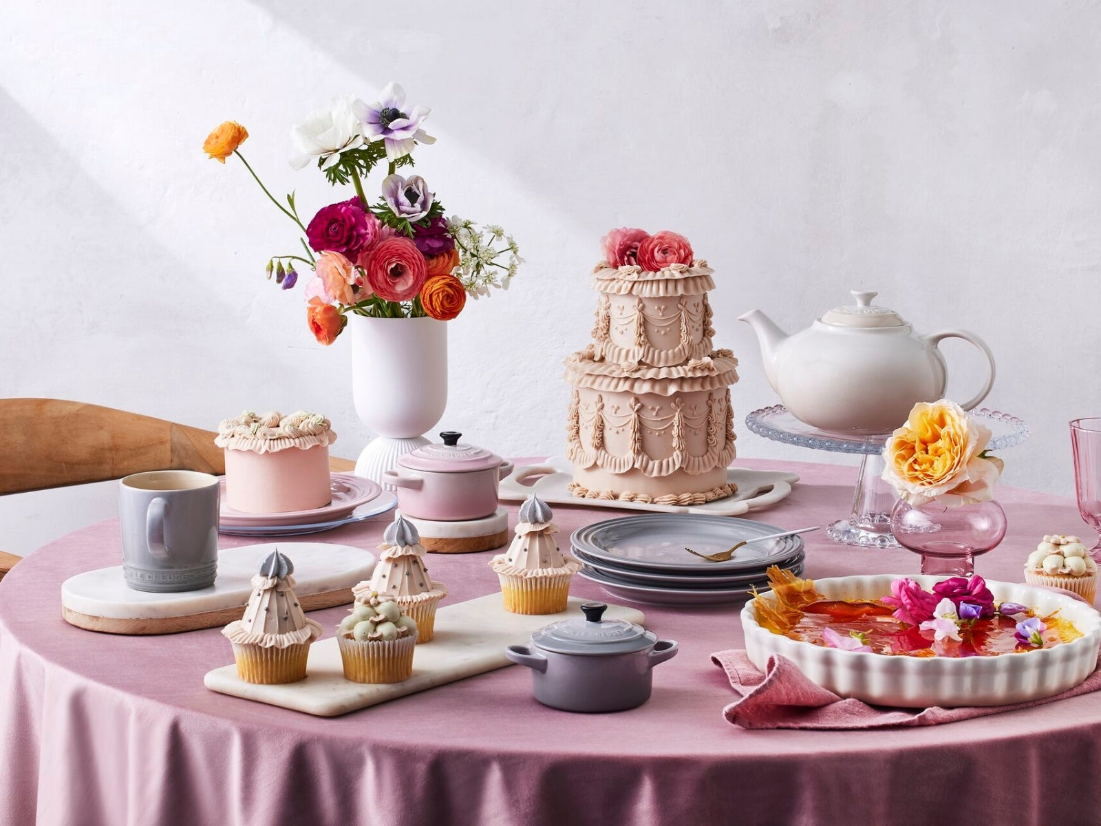 Le Creuset Becher mit Henkel perlgrau 0,1l - Produktbild 8