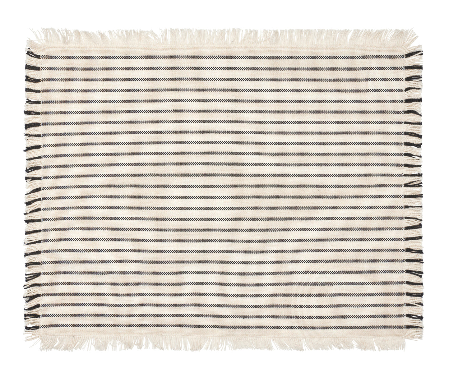 Broste Copenhagen Elouise Tischset off white/black 41,5x32cm Set2
