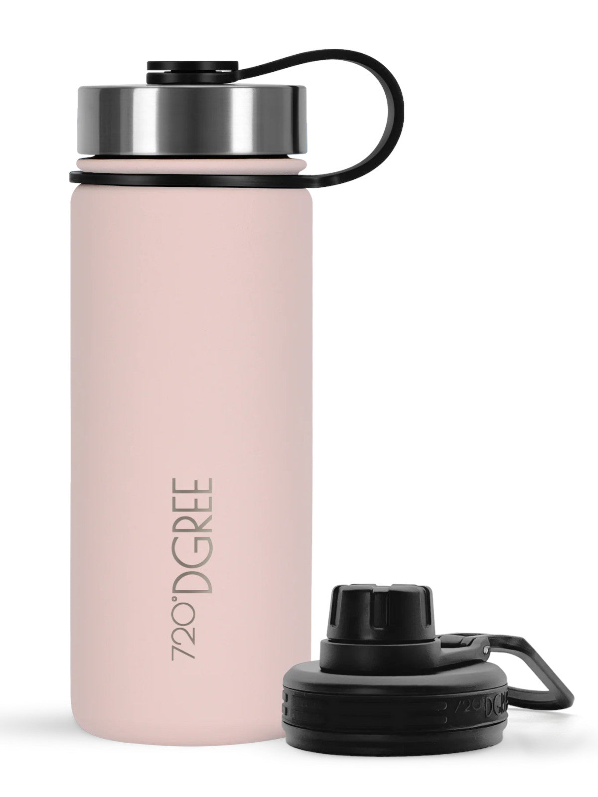 720°DGREE Isolier Trinkflasche noLimit Edelstahl mit Sportdeckel cotton candy pink 0,5l