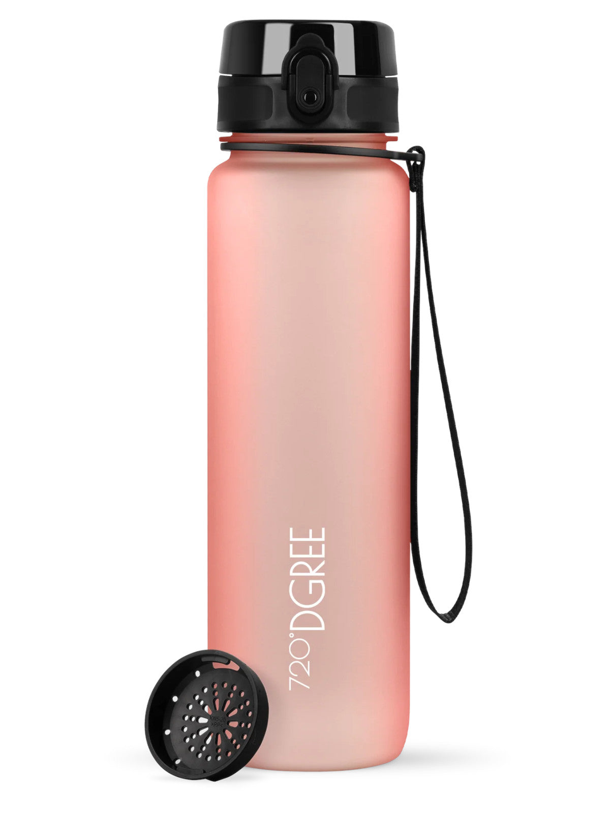720°DGREE Trinkflasche uberBottle softTouch mit Sieb flamingo pink 1l