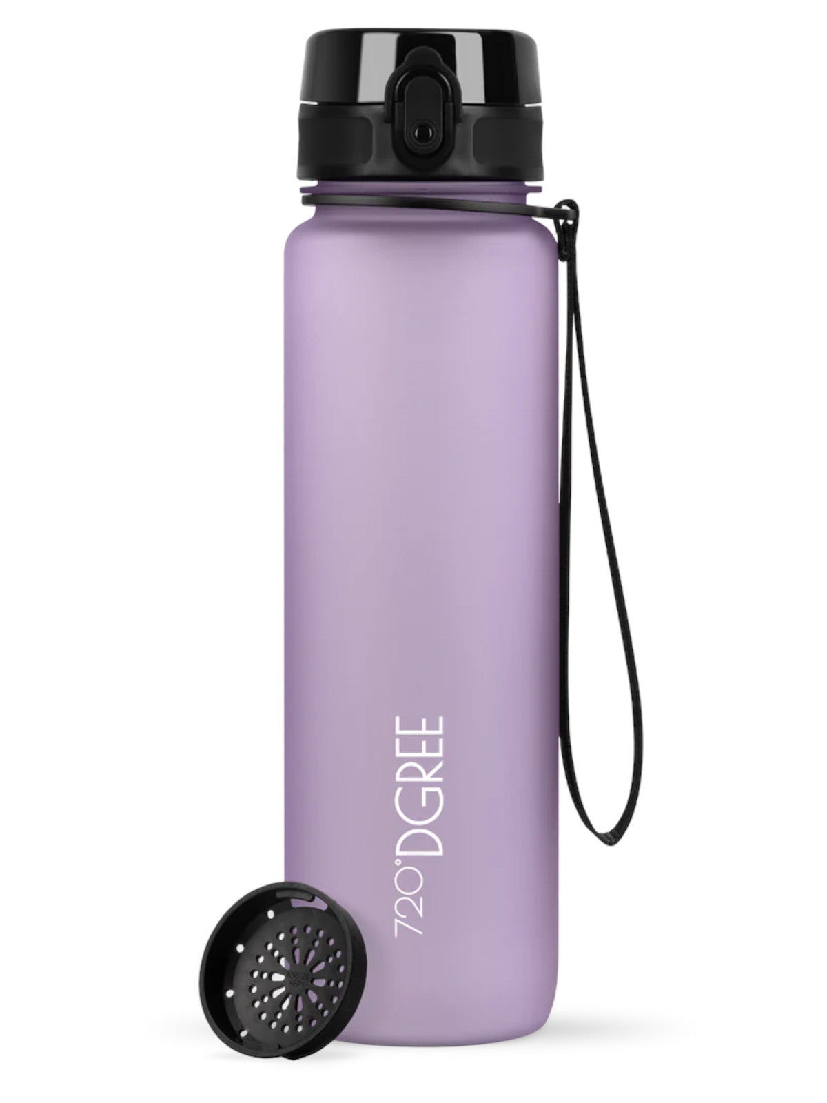 720°DGREE Trinkflasche uberBottle softTouch mit Sieb lilac 1l
