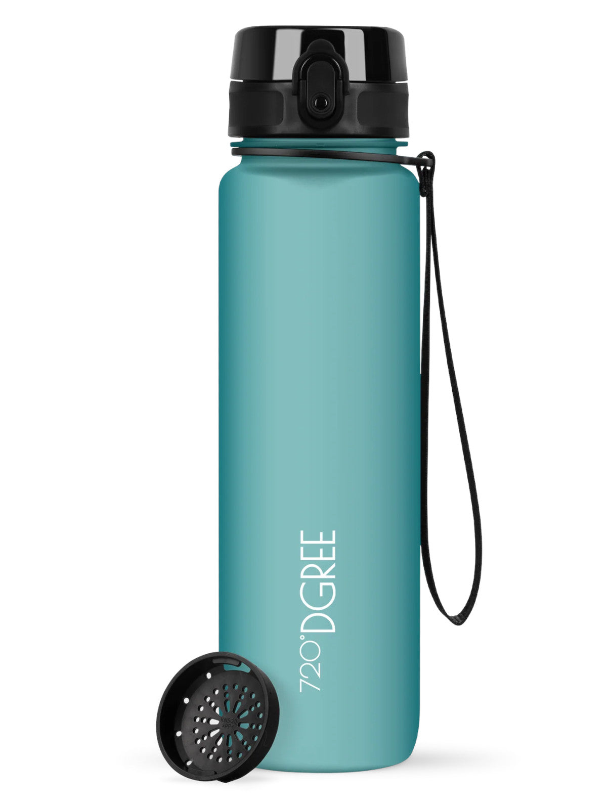 720°DGREE Trinkflasche uberBottle softTouch mit Sieb ocean blue 1l