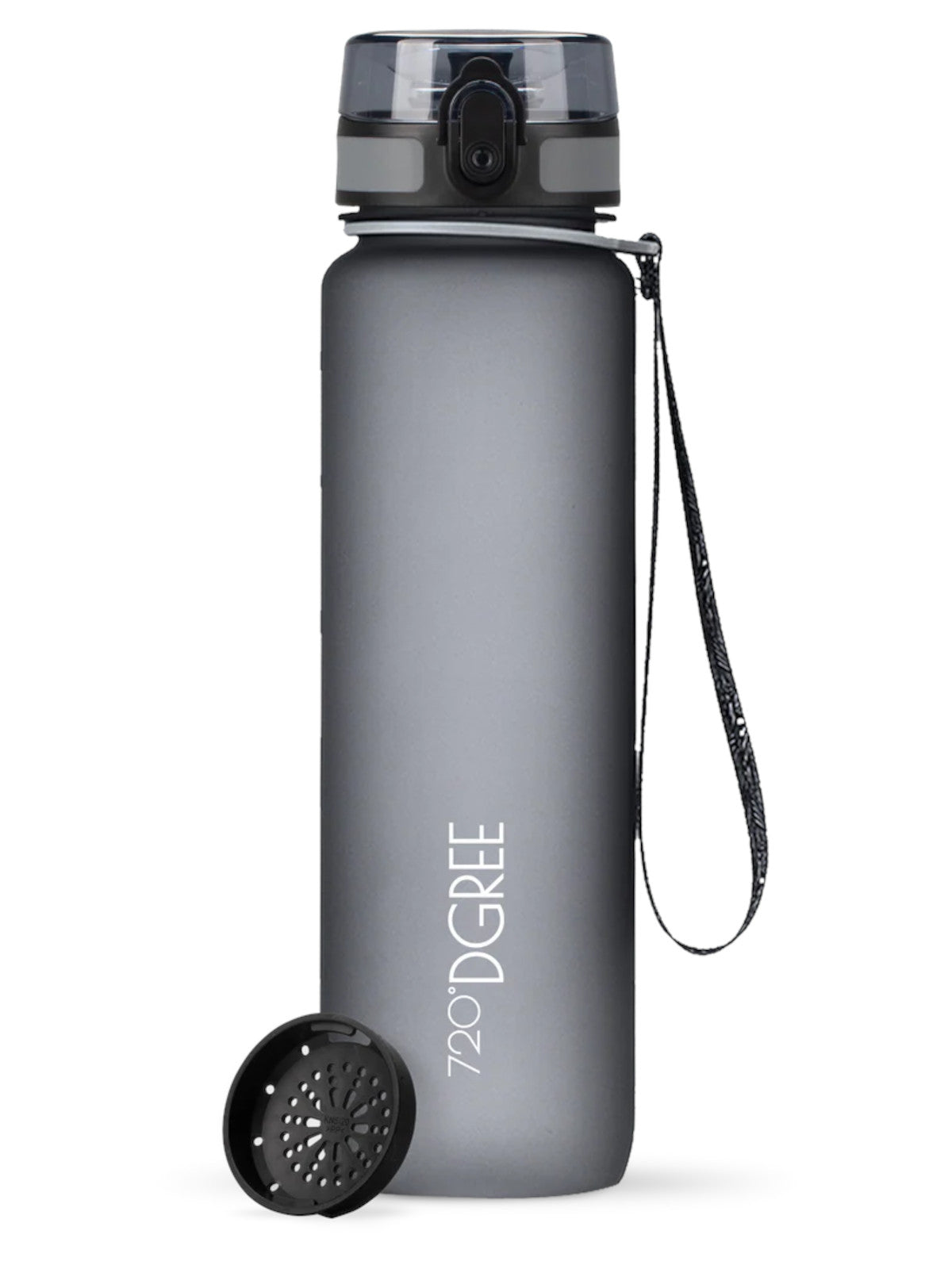 720°DGREE Trinkflasche uberBottle softTouch mit Sieb stone grey 1l