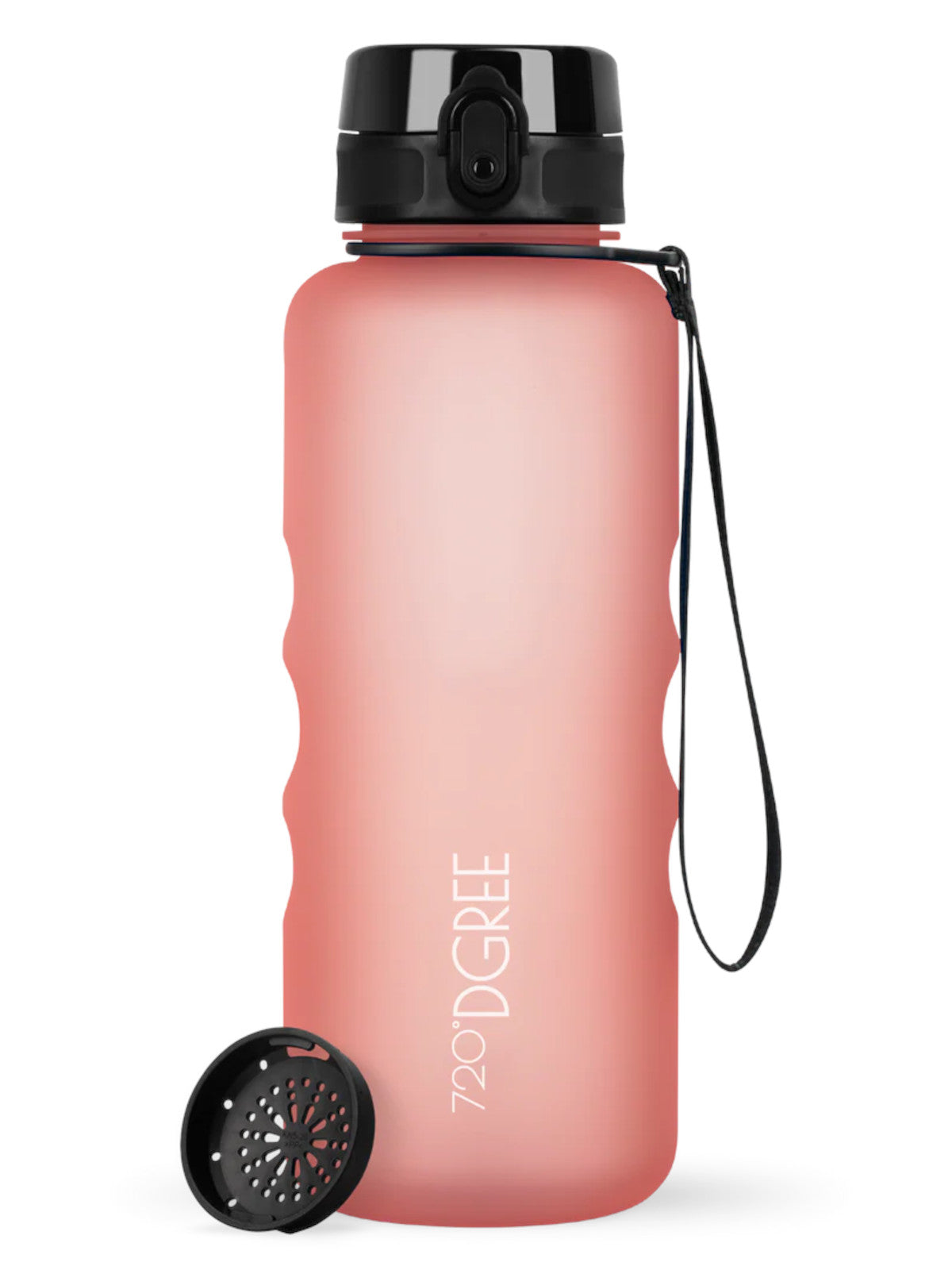 720°DGREE Trinkflasche uberBottle softTouch mit Sieb flamingo pink 1,5l