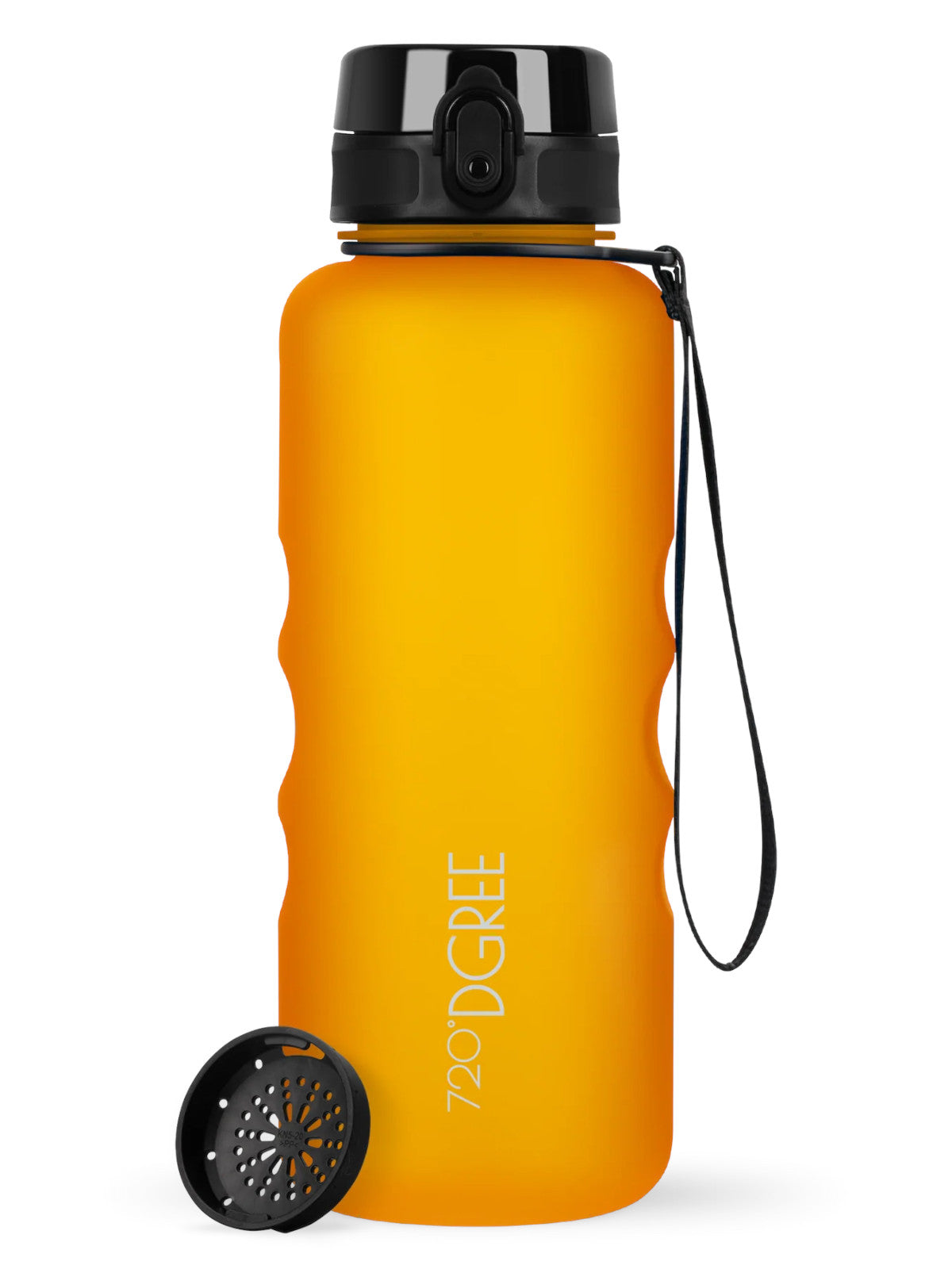 720°DGREE Trinkflasche uberBottle softTouch mit Sieb honey yellow 1,5l