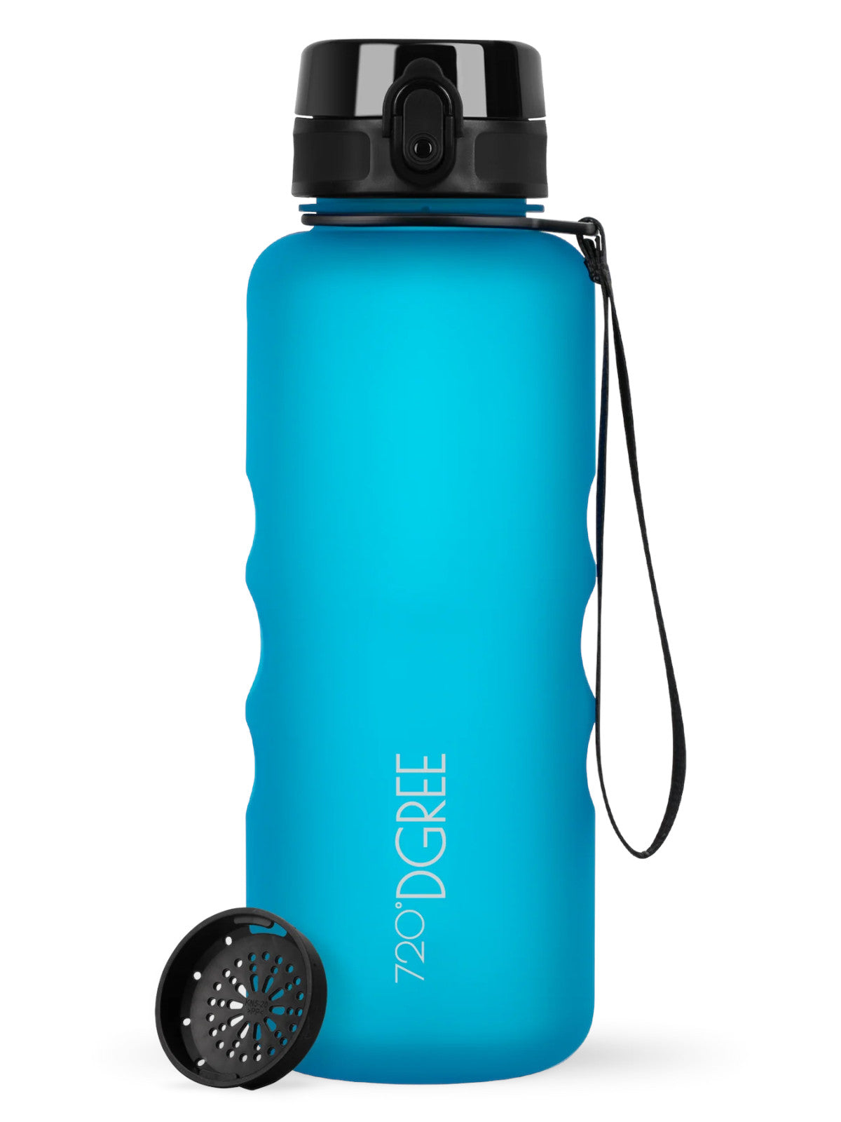 720°DGREE Trinkflasche uberBottle softTouch mit Sieb sky blue 1,5l