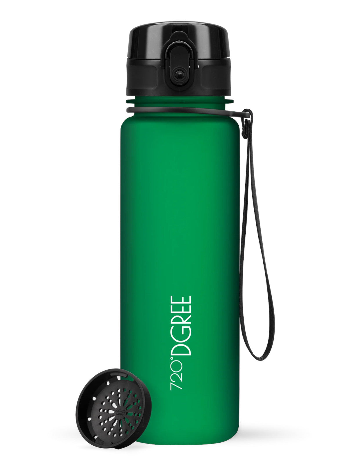 720°DGREE Trinkflasche uberBottle softTouch mit Sieb forest green 0,5l