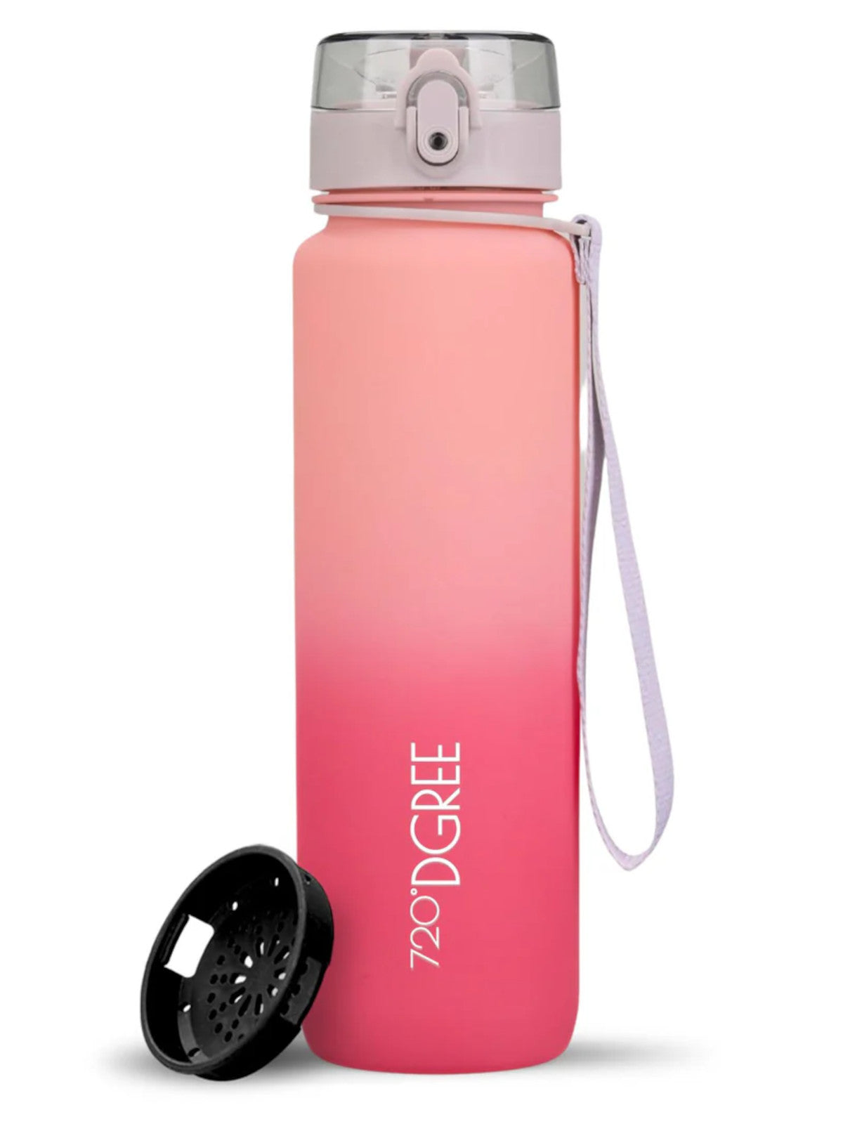 720°DGREE Trinkflasche uberBottle softTouch mit Sieb blush/light pink 1l