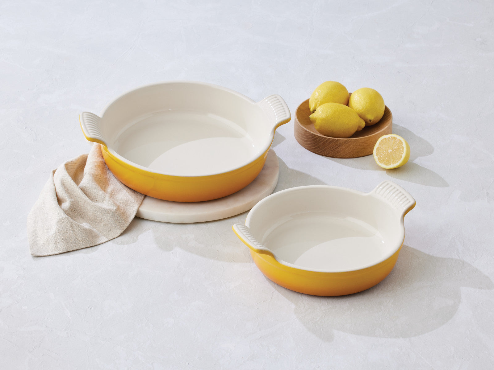 Le Creuset Auflaufform Tradition rund nectar 20/24cm Set 2tlg - Produktbild 3