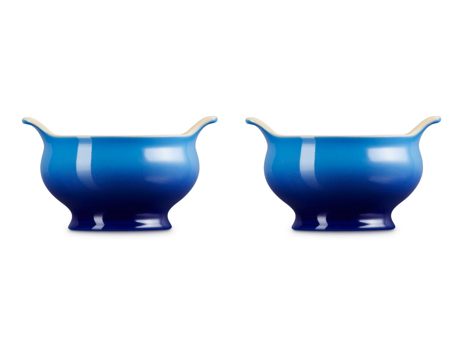 Le Creuset Suppenterrine Tradition azure 0,6l 2er Set - Produktbild 3