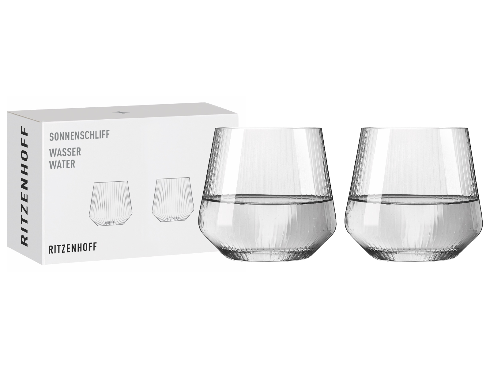 RITZENHOFF Sonnenschliff Wasserglas 2er Set H24 #1