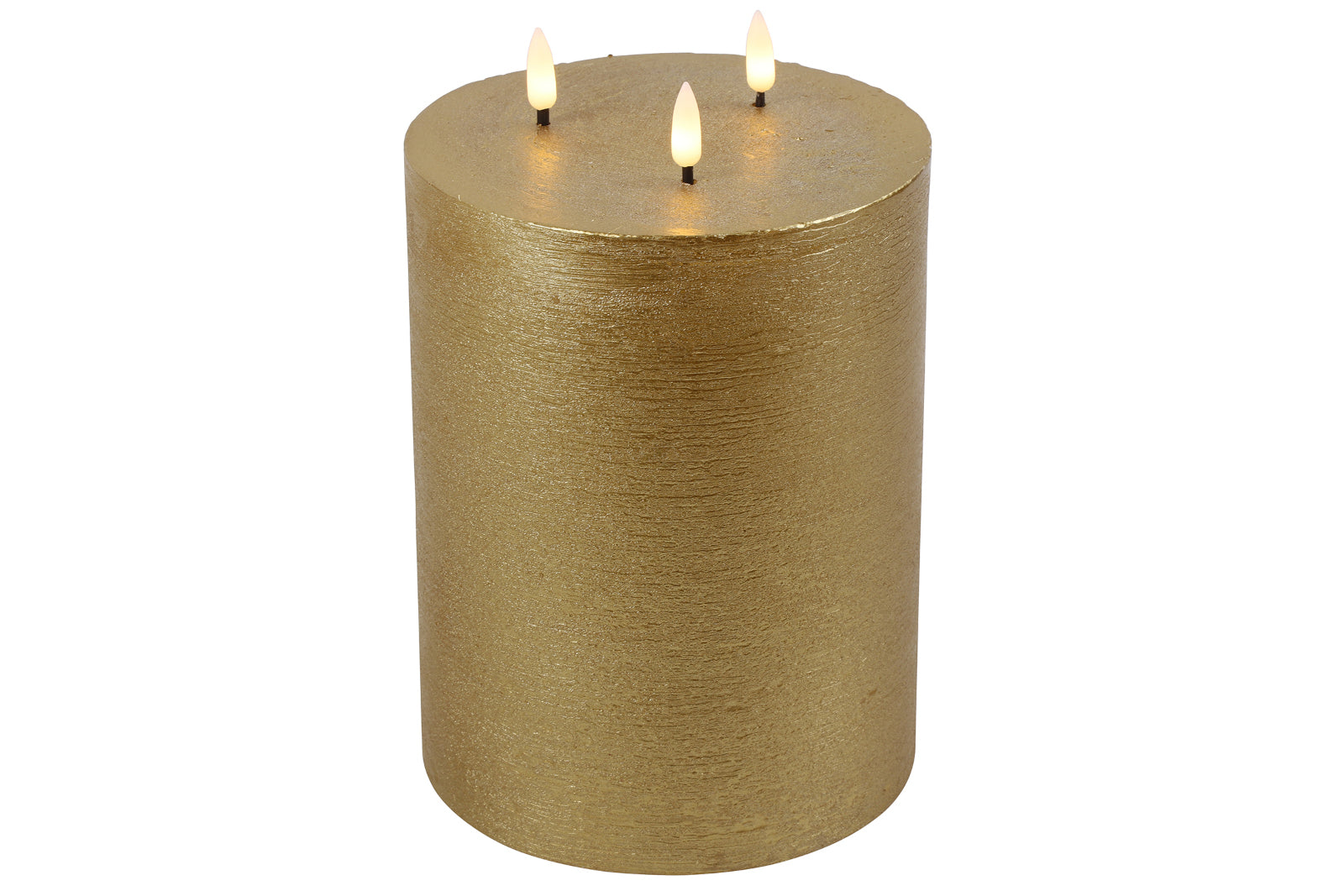 Decostar Stumpenkerze LED Lyon L gold 22,5cm