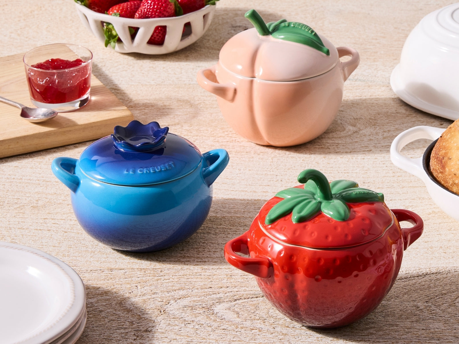 Le Creuset Mini-Cocotte Blaubeere rund azure - Produktbild 7