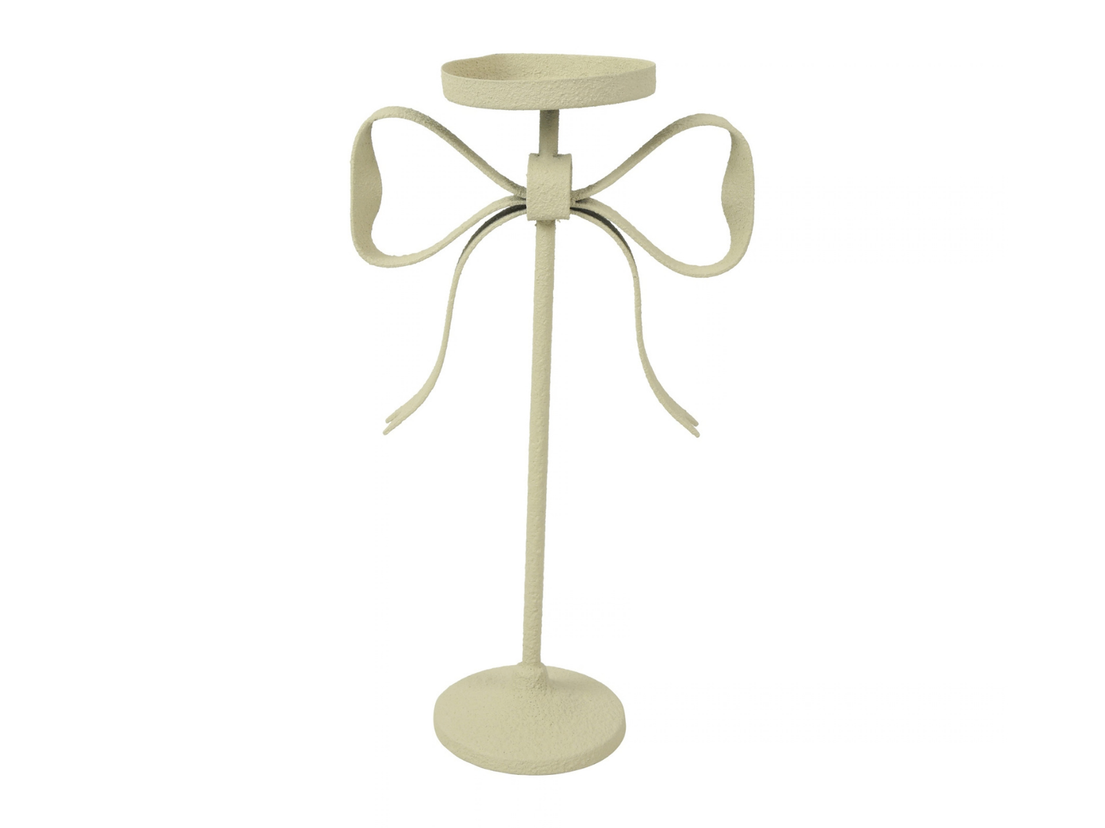 Decostar Kerzenhalter Schleife Kenay M weiß 32cm