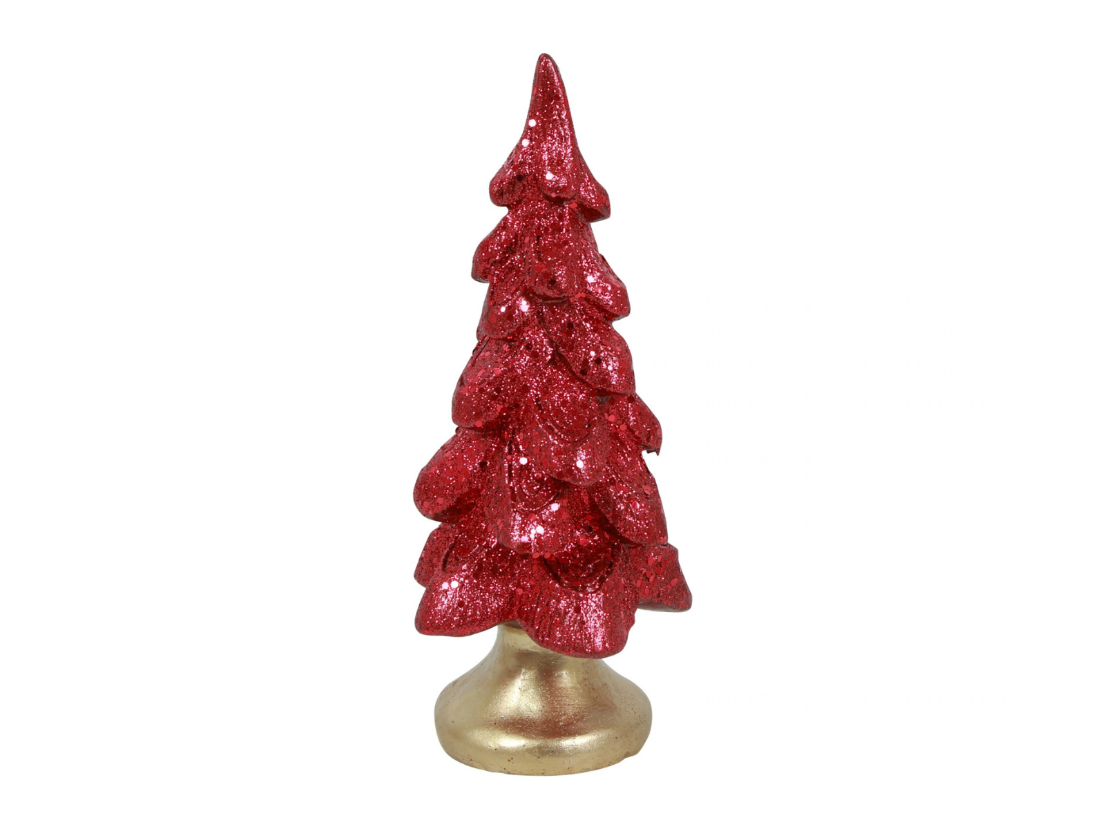 Decostar Weihnachtsbaum mit Fuß Floris S kirschrot 22cm