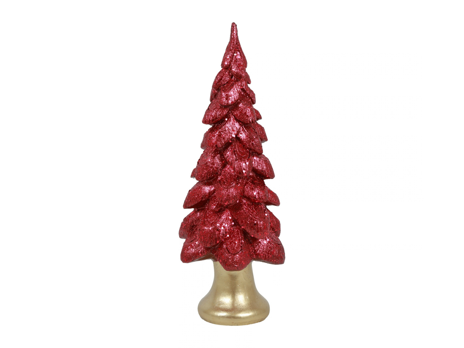 Decostar Weihnachtsbaum mit Fuß Floris L kirschrot 35cm