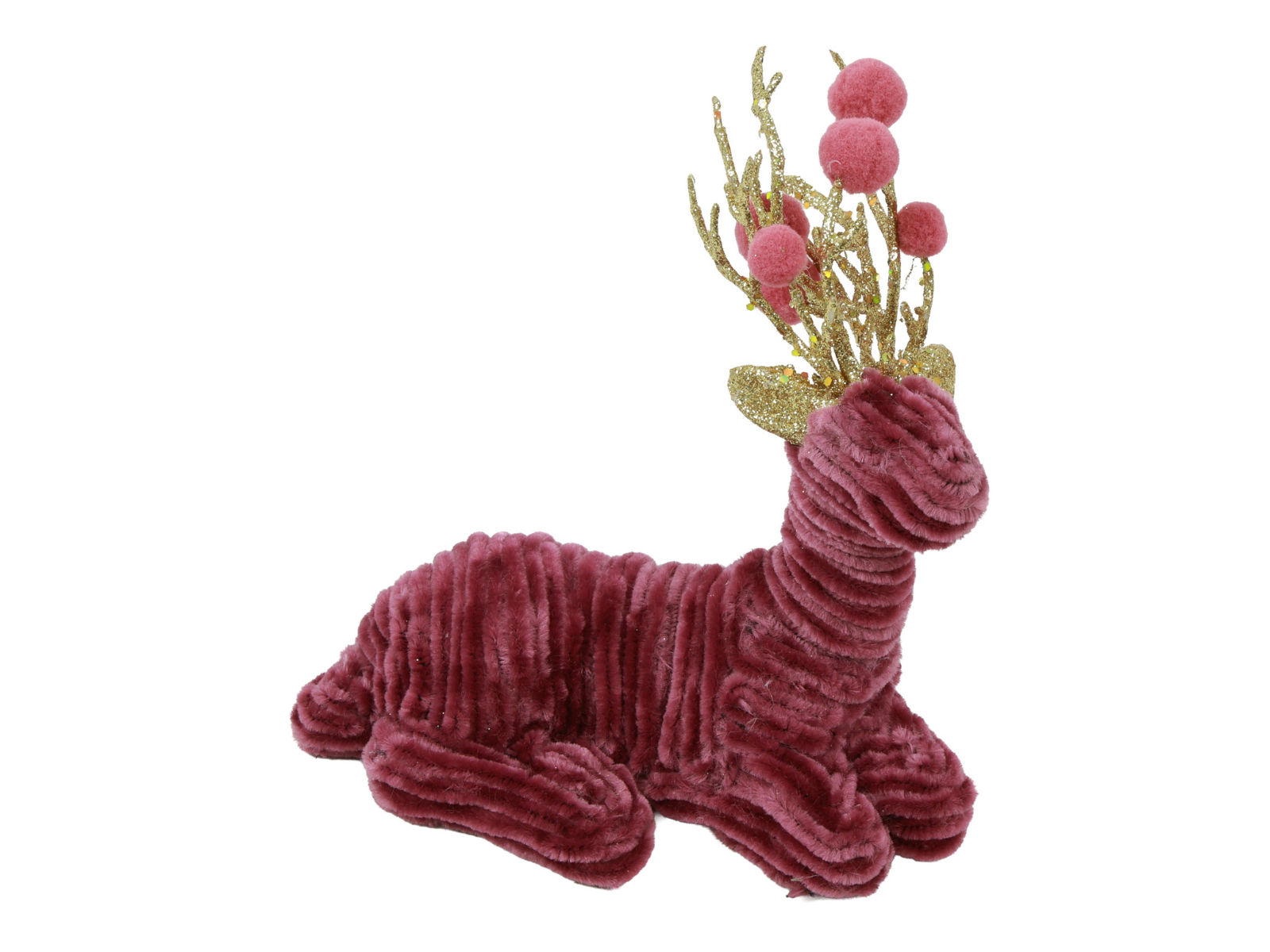 Decostar Rentier liegend rosa 20cm