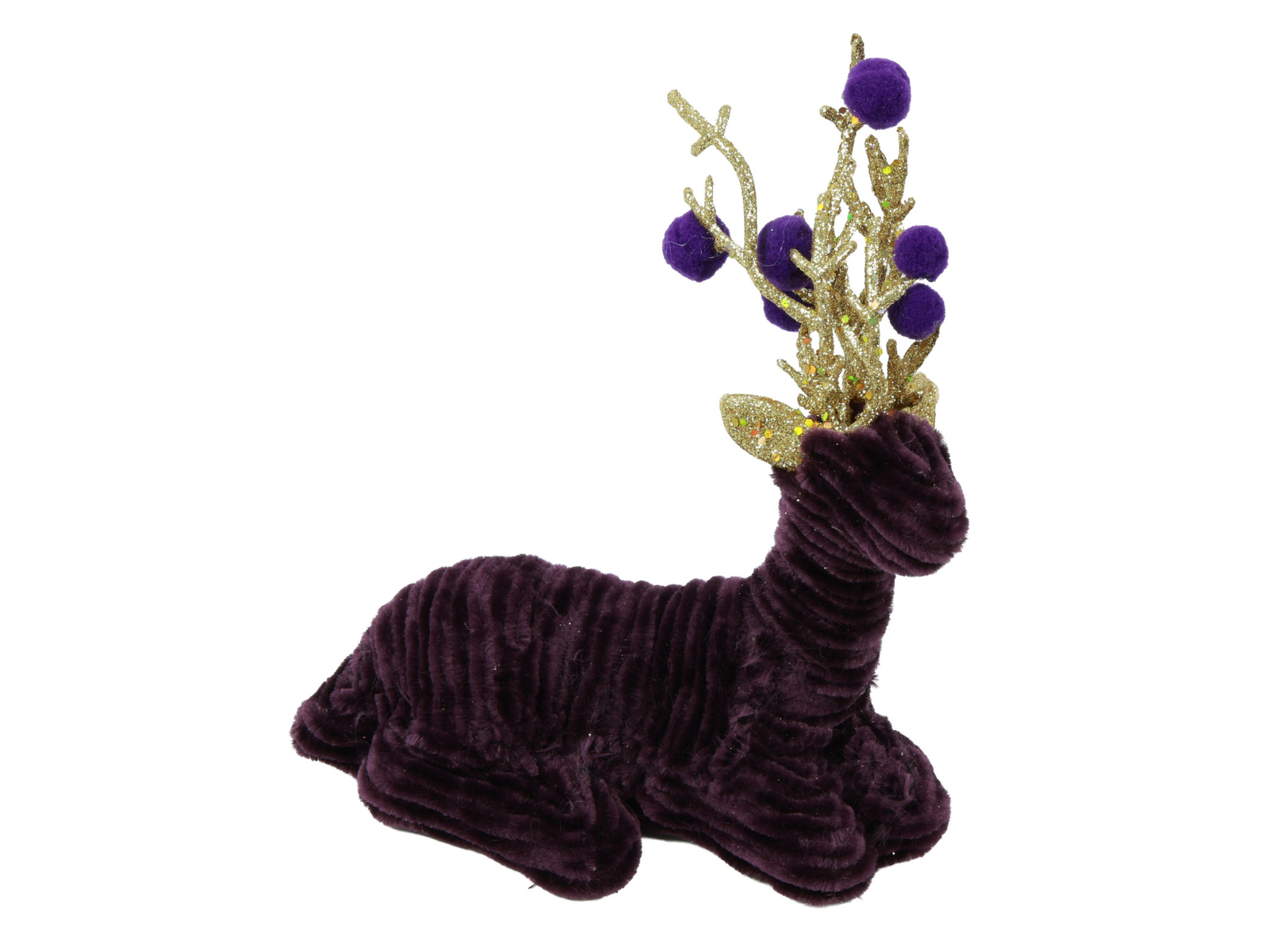 Decostar Rentier liegend purpur 20cm