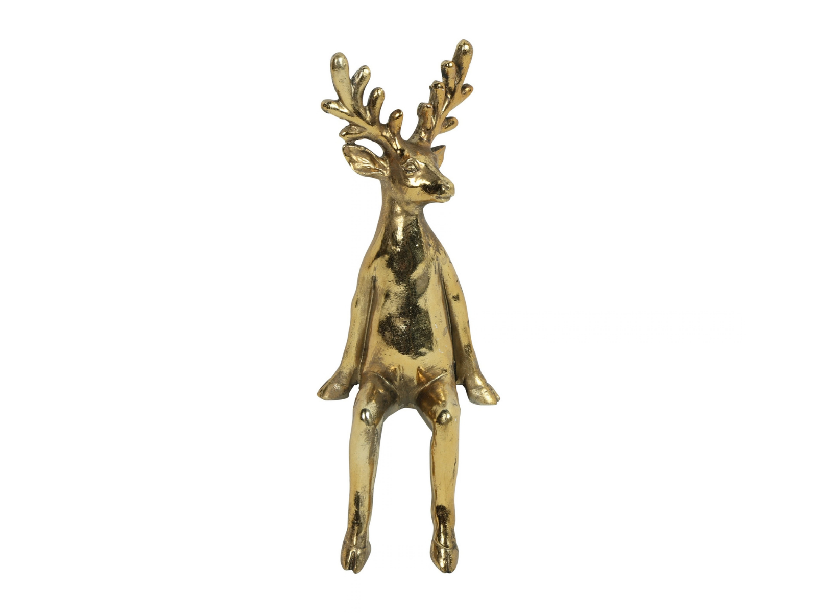 Decostar Hirsch Henno sitzend S gold 23cm