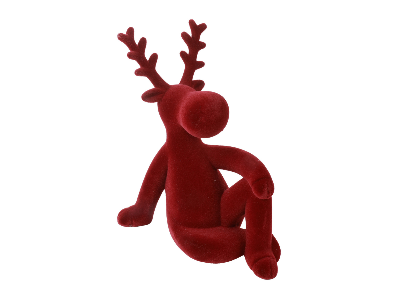 Decostar Rentier Velvet Adrian L rot 40cm