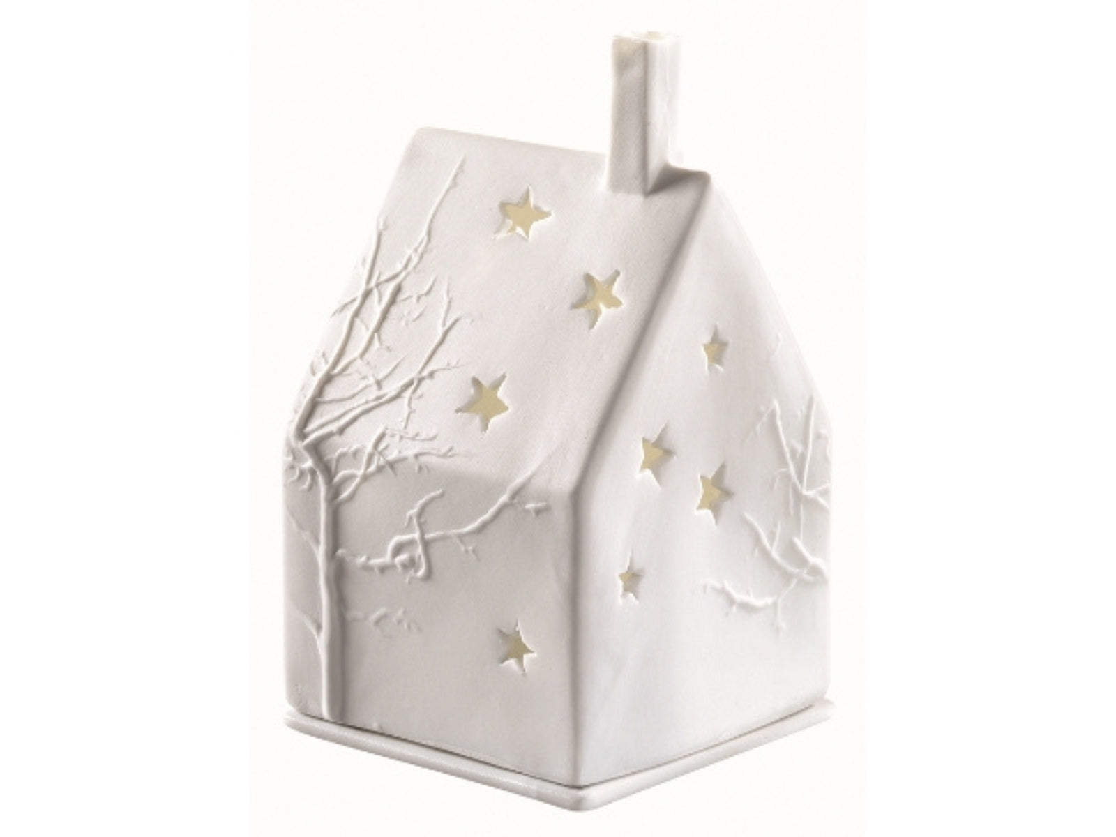 räder Lichthaus Baum weiß 10cm - Produktbild 1