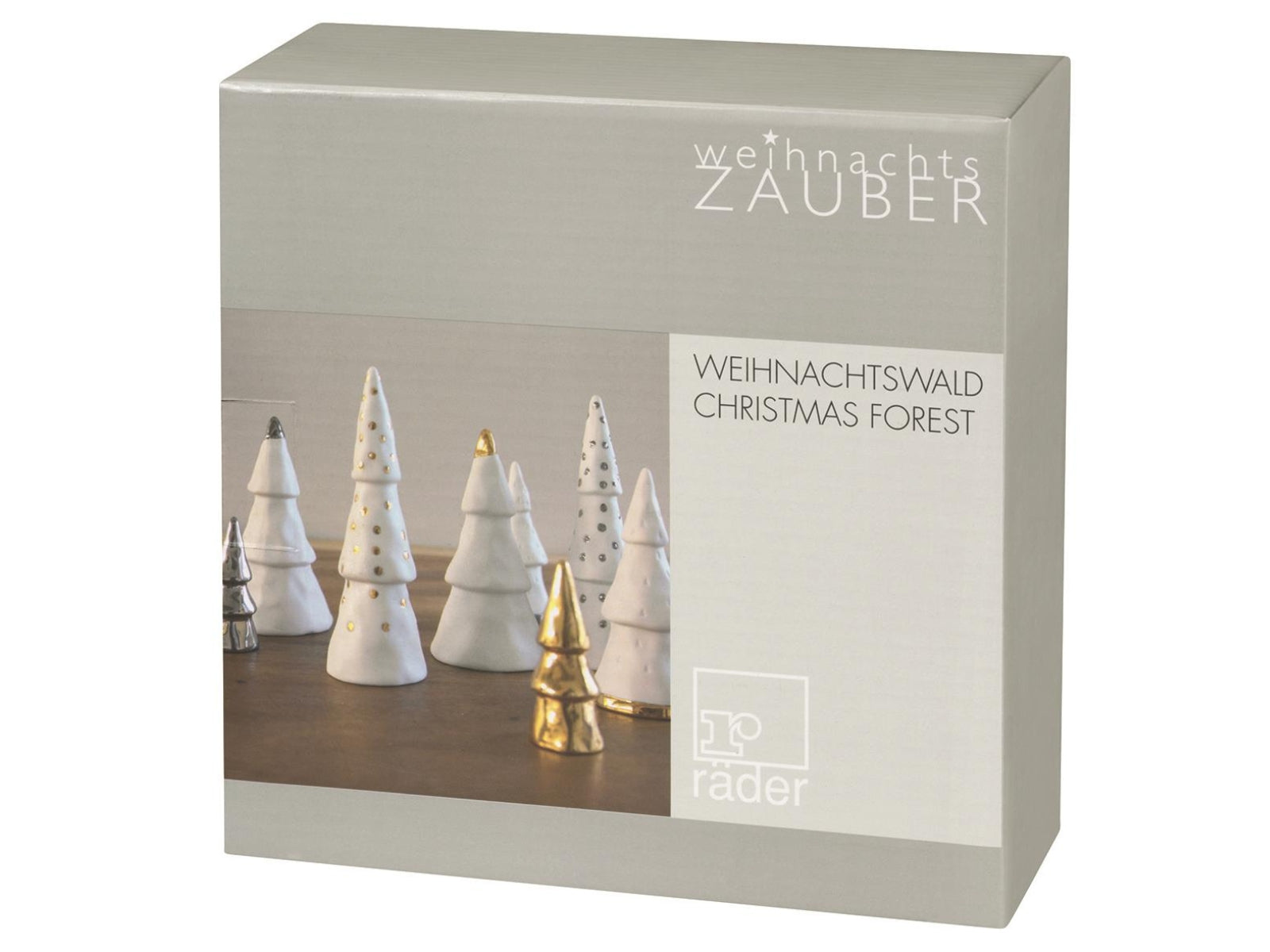 räder Weinachtswald weiß/silber Set4 - Produktbild 6