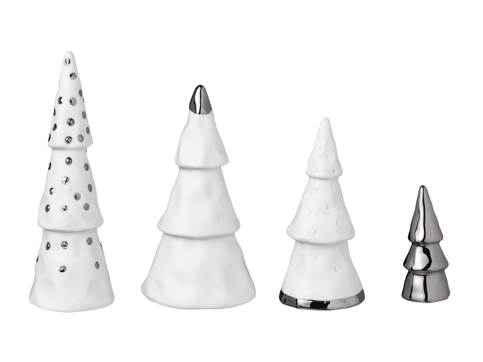 räder Weinachtswald weiß/silber Set4 - Produktbild 1