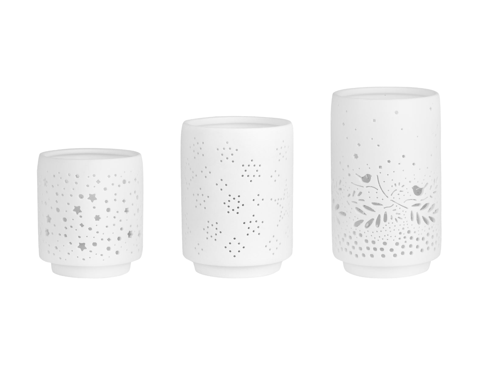 räder Teelichthalter weiß Set3 - Produktbild 1