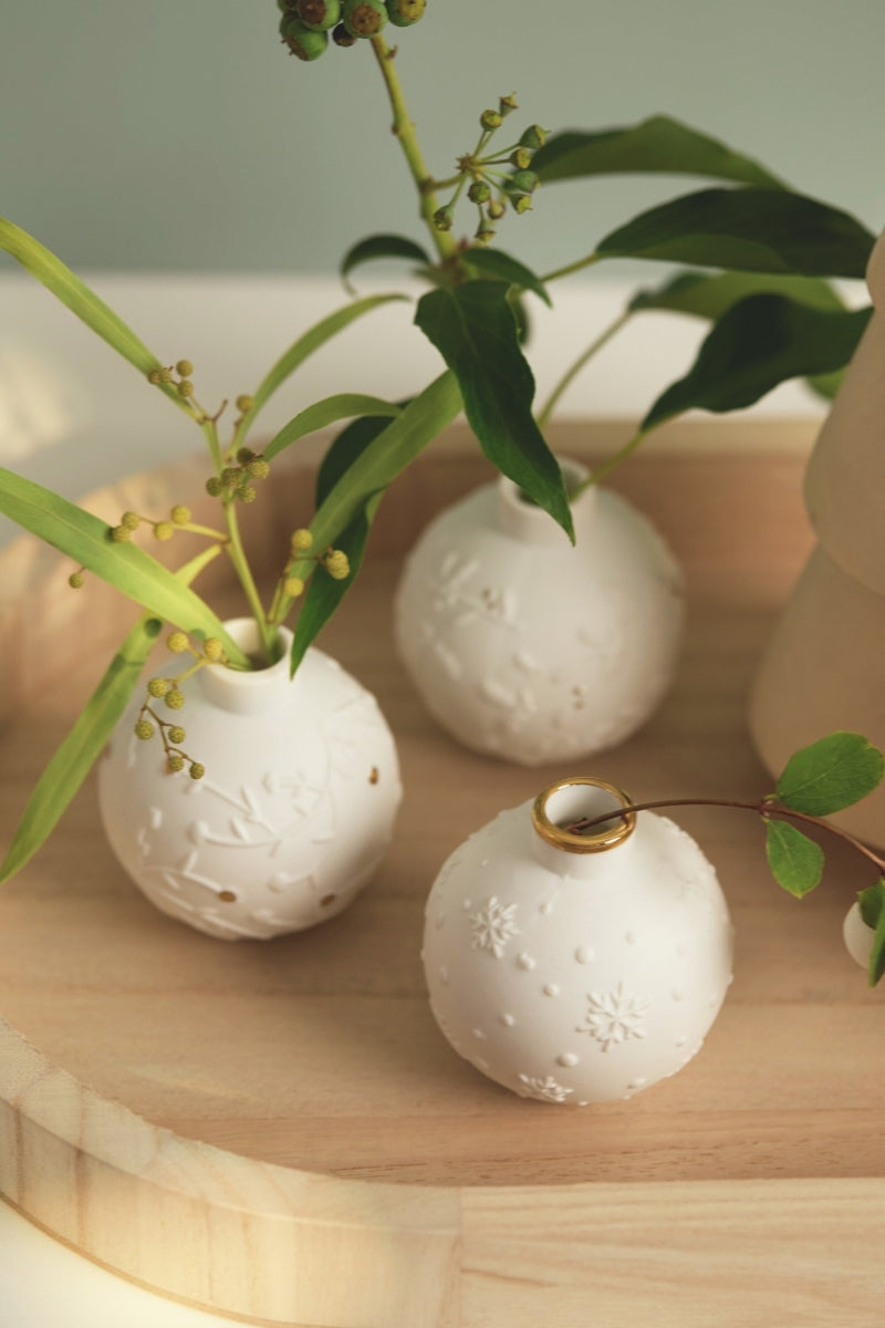 räder Vase Winterkugel weiß Set3 - Produktbild 3