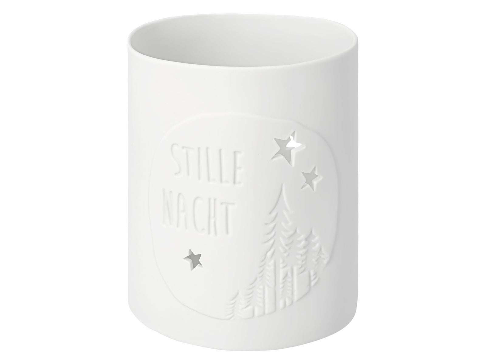 räder Teelicht Stille Nacht weiß 11cm