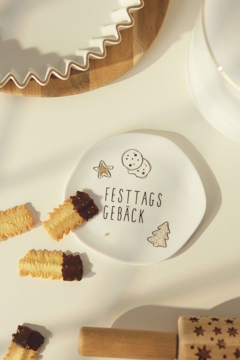 räder Kleiner Teller Festtagsgebäck weiß 14cm - Produktbild 2