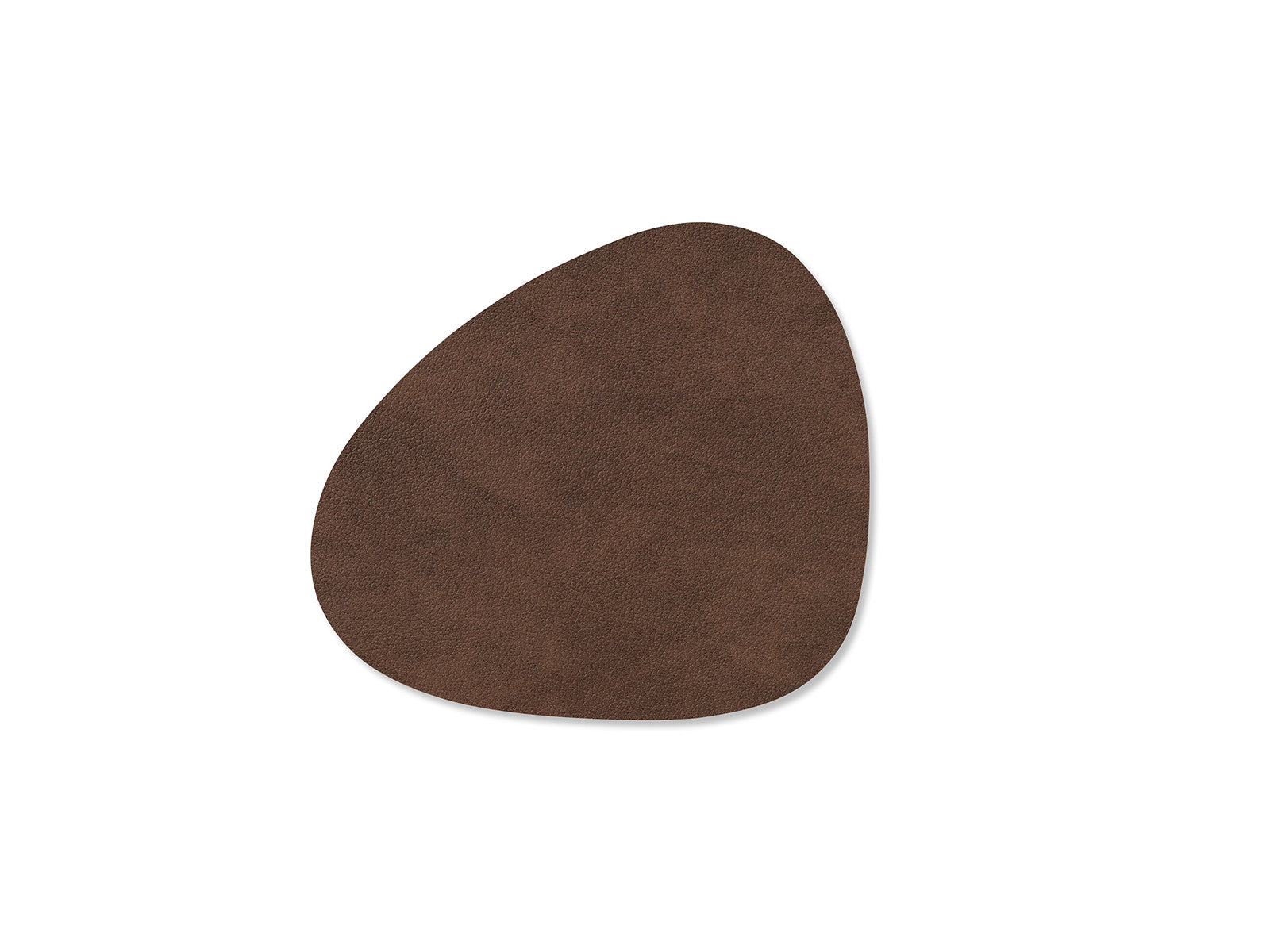 LIND DNA NUPO Untersetzer Curve dark brown 11 x 13 cm