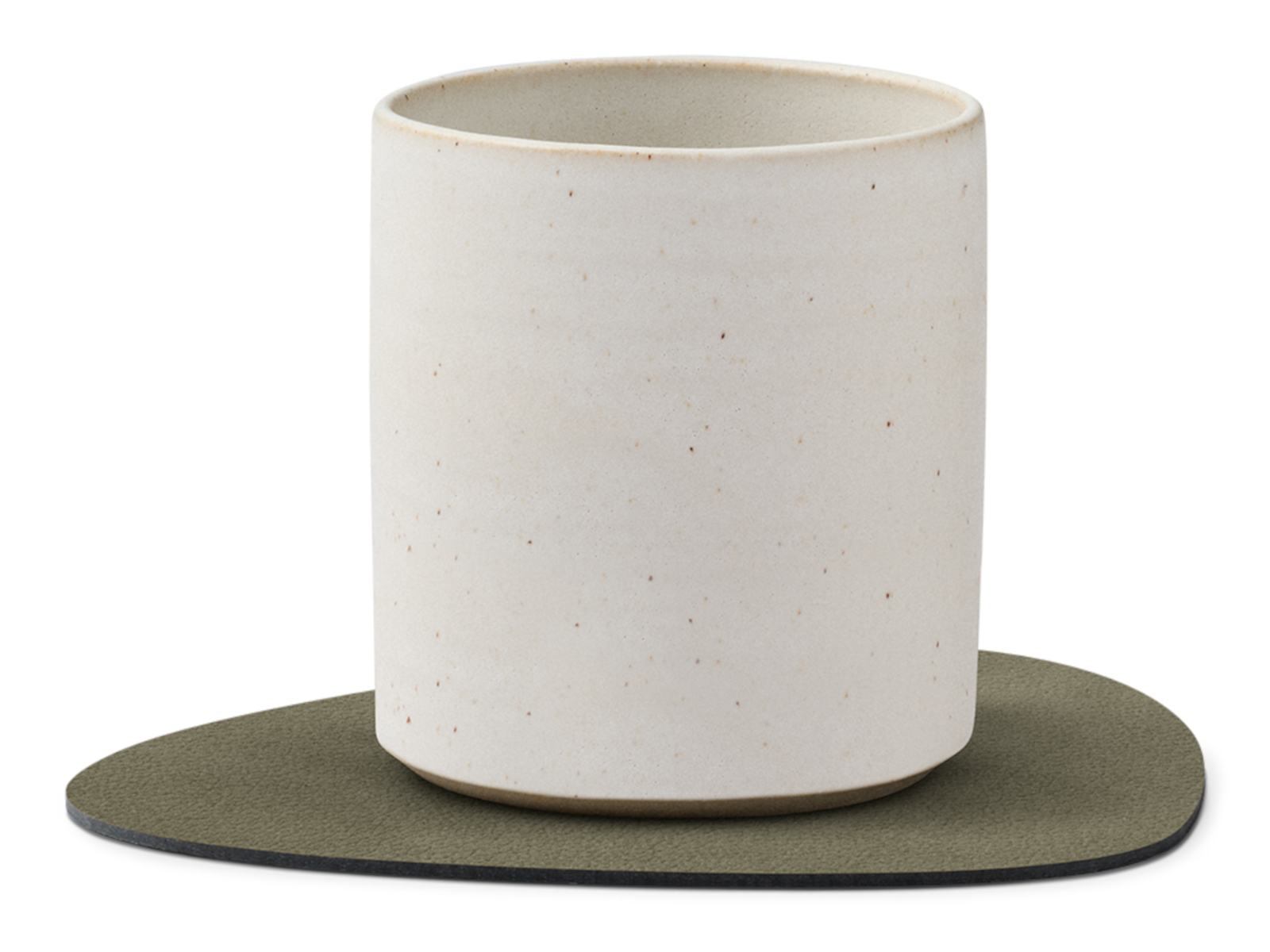 LIND DNA Nupo Untersetzer Curve Double army green/nature 11 x 13cm - Produktbild 4