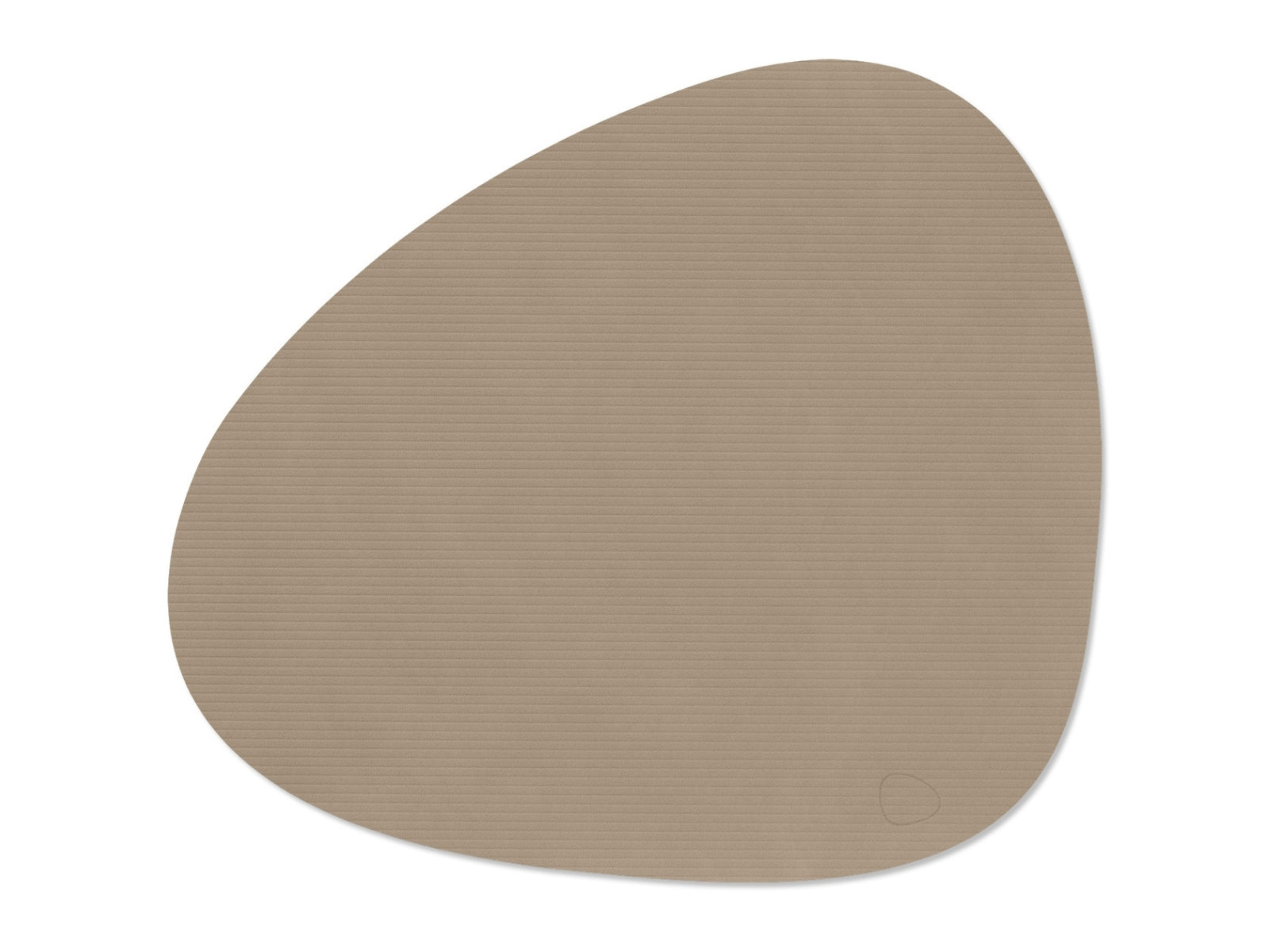LIND DNA Corduroy Tischset Curve S clay brown 24x28cm