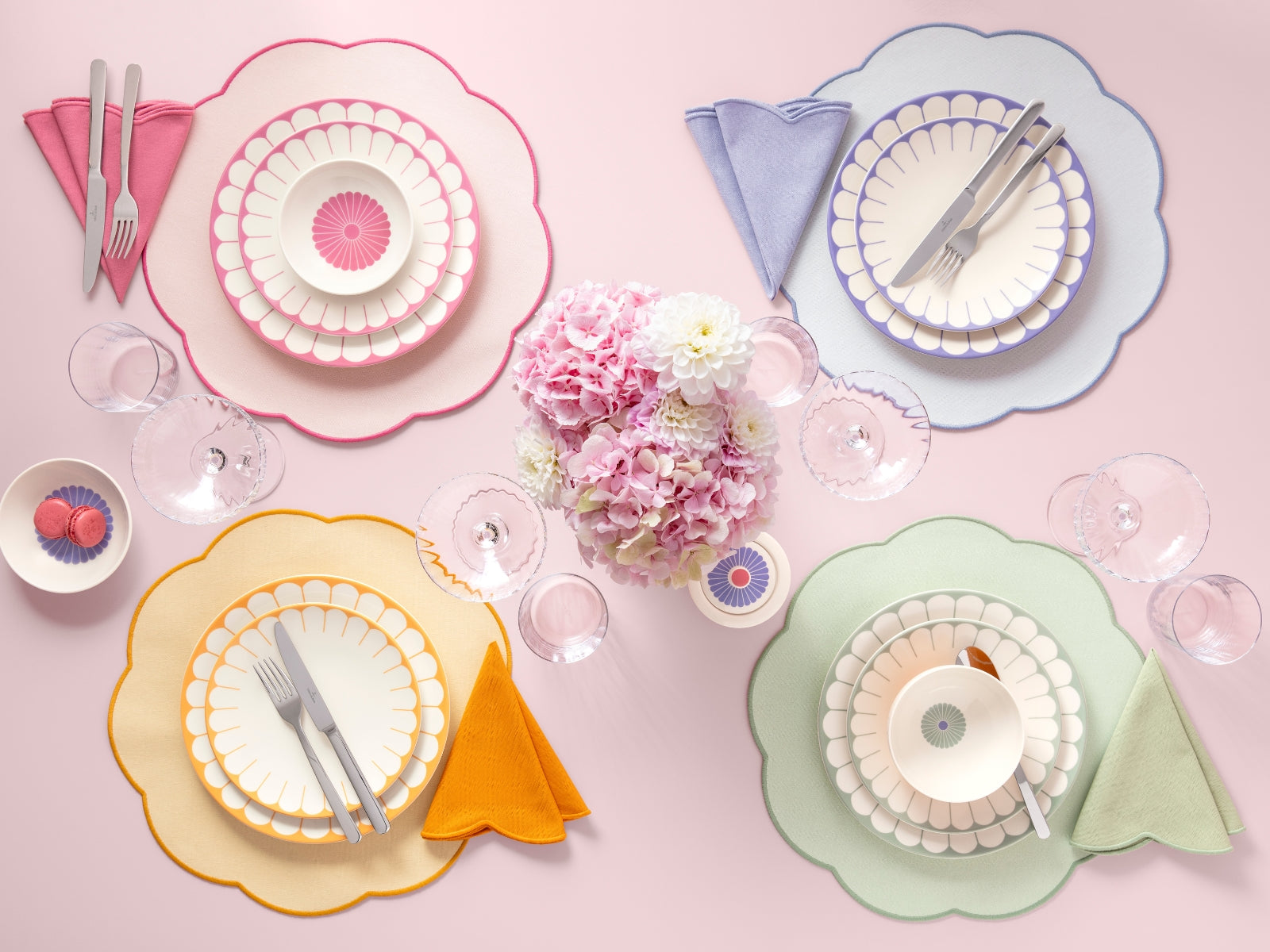 Villeroy & Boch Fleur Accessoires soleil Serviette 2erSet 40x40cm - Produktbild 3