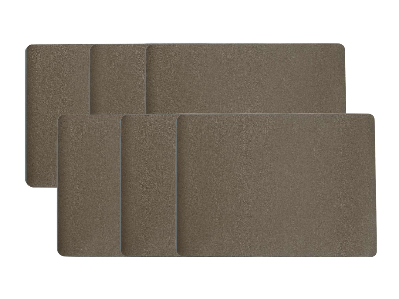 ASA Tischset Lederoptik braun 46x33cm Set6