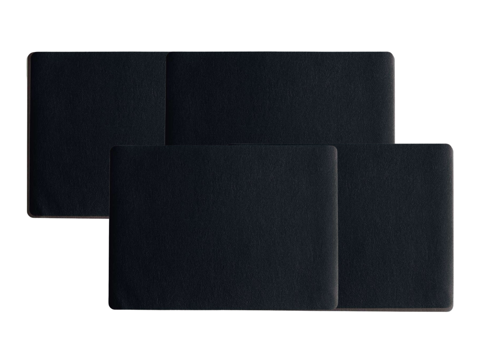 ASA Tischset Lederoptik schwarz 46x33cm Set4