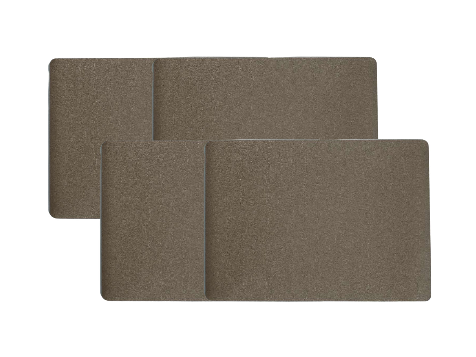 ASA Tischset Lederoptik braun 46x33cm Set4