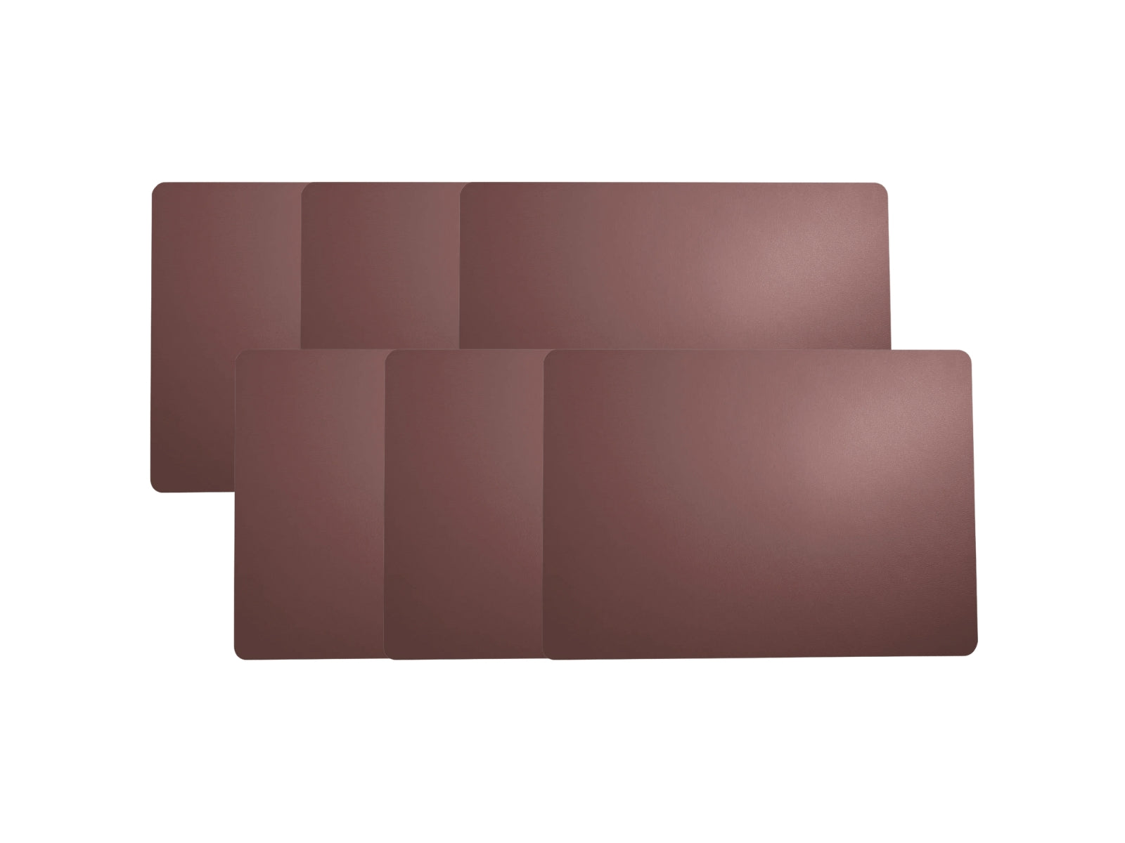 ASA Tischset Lederoptik plum 46x33cm Set6