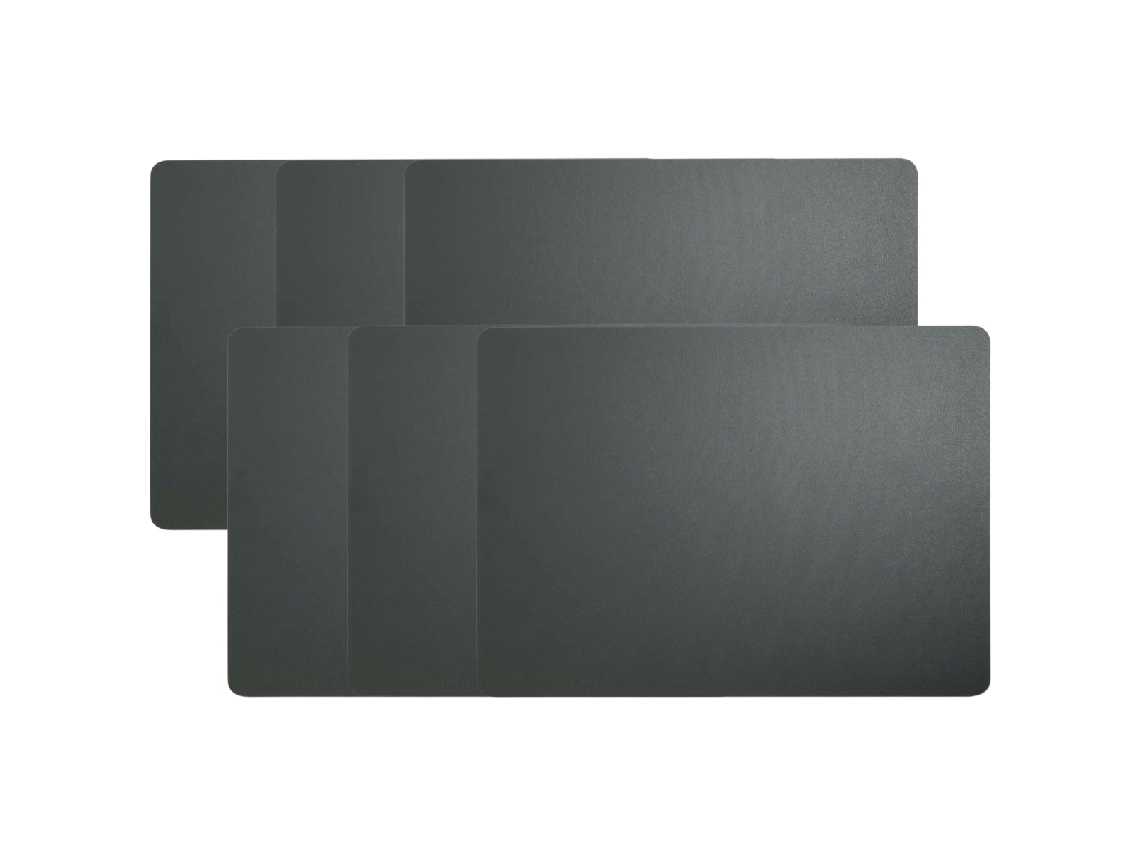 ASA Tischset Lederoptik basalt 46x33cm Set6