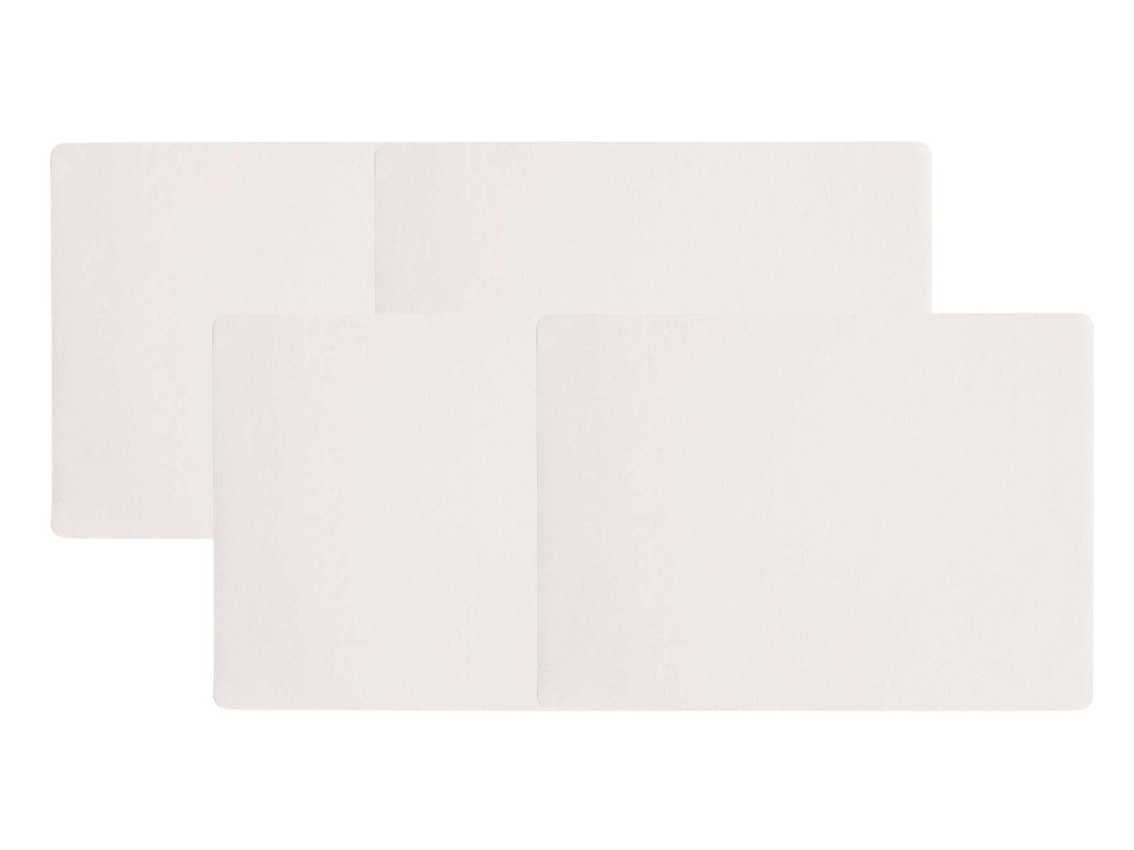 ASA Tischset Lederoptik weiss 46x33cm Set4