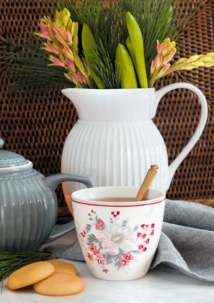 Greengate Abella Kissenbezug weiss 40x40cm - Produktbild 3