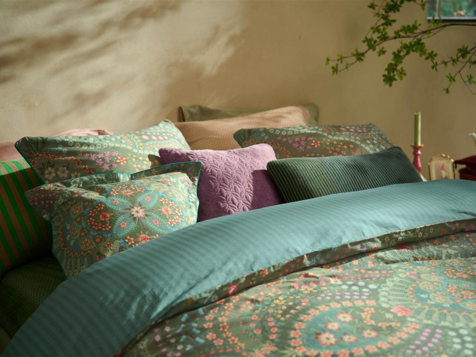 PIP STUDIO Alfombra Bettwäsche green 135x200cm (1 Set) - Produktbild 2